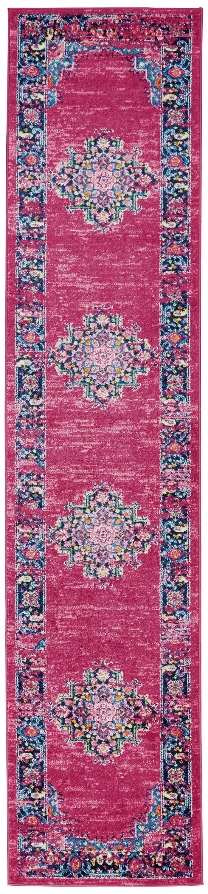 Nourison Home Passion 2'2" x 10' Runner Rug, Fuchsia, large