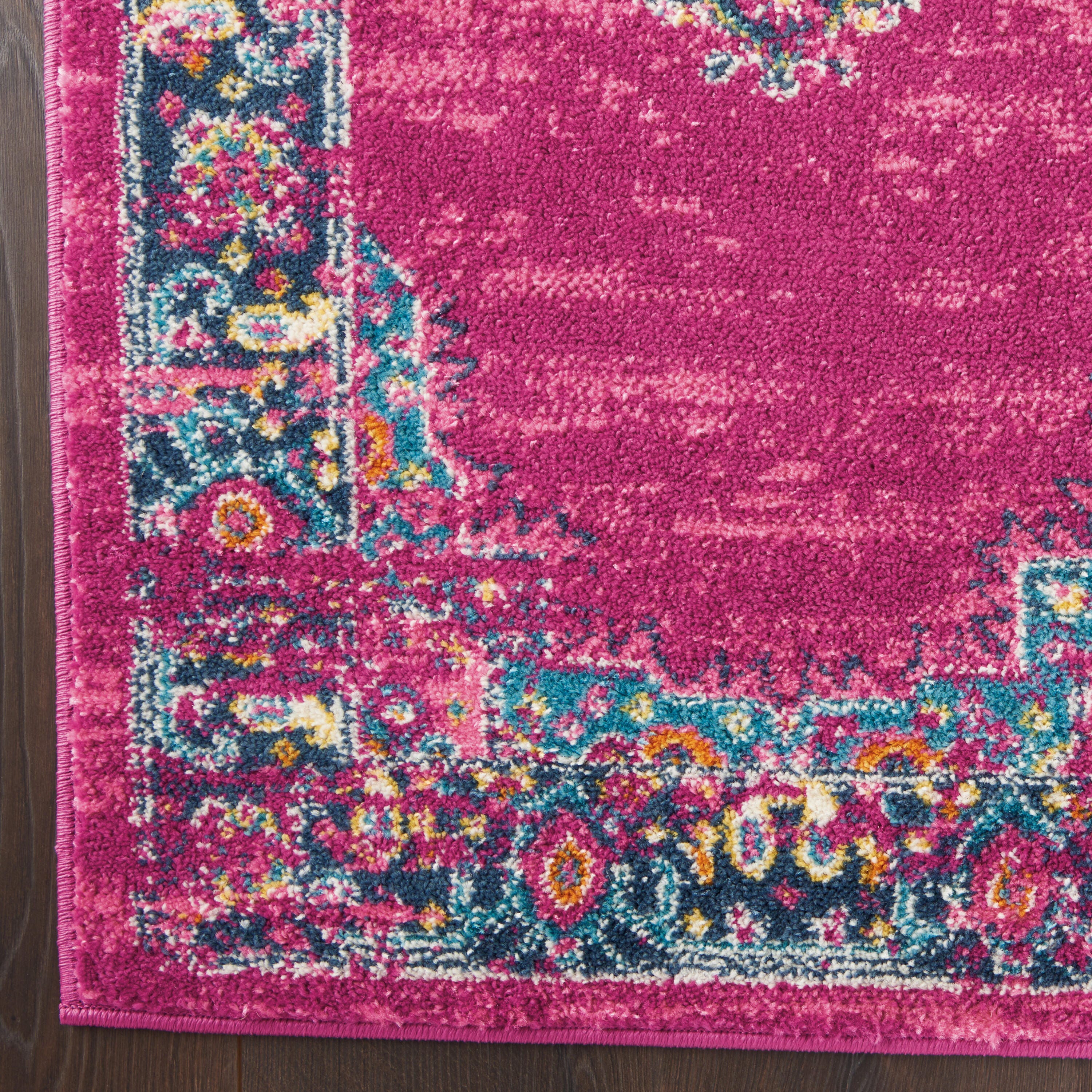 Nourison Home Passion 2'2" x 10' Runner Rug, Fuchsia, large