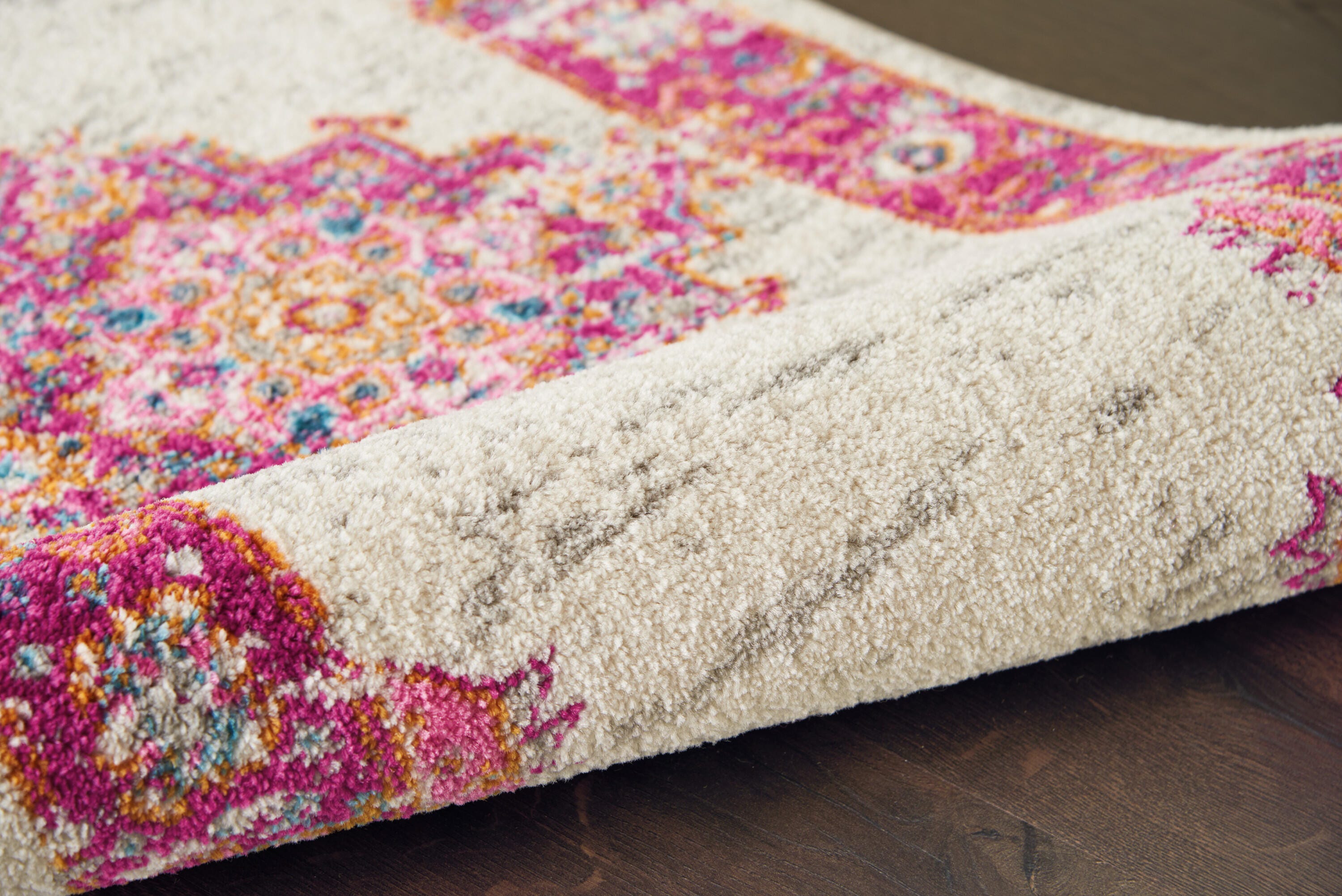 Nourison Home Passion 8' x 10' Area Rug, Ivory/Fuchsia, large