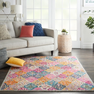 Nourison Home Passion Distressed 3'9" x 5'9" Area Rug, Multi, rollover