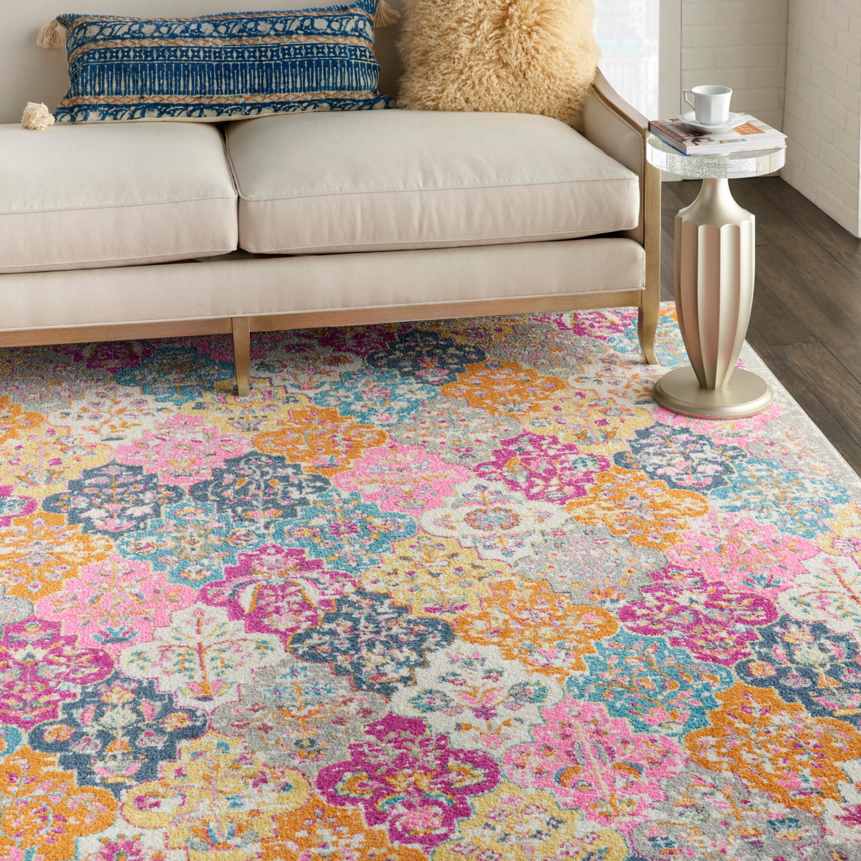 Nourison Home Passion Distressed 6'7" x 9'6" Area Rug, Multi, large