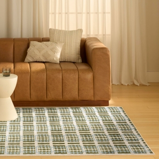 Nourison Home Nordic Abstract 4' x 6' Area Rug, Blue/Green, rollover