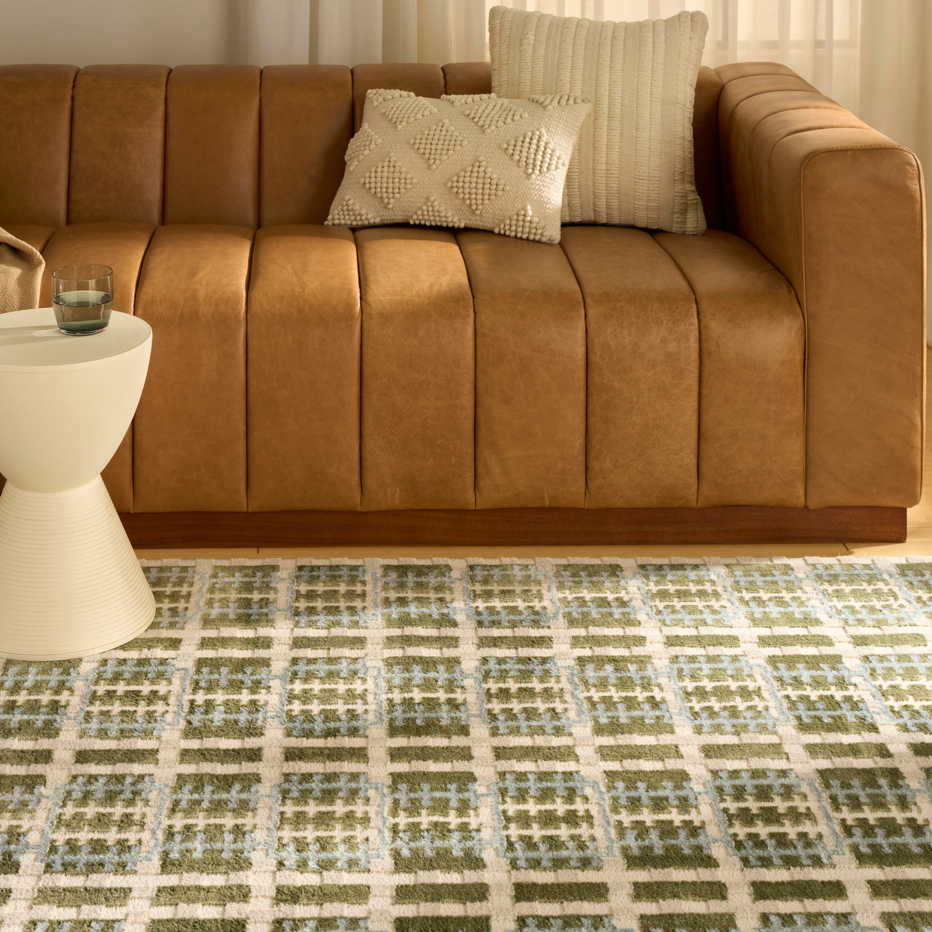 Nourison Home Nordic Abstract 4' x 6' Area Rug, Blue/Green, large