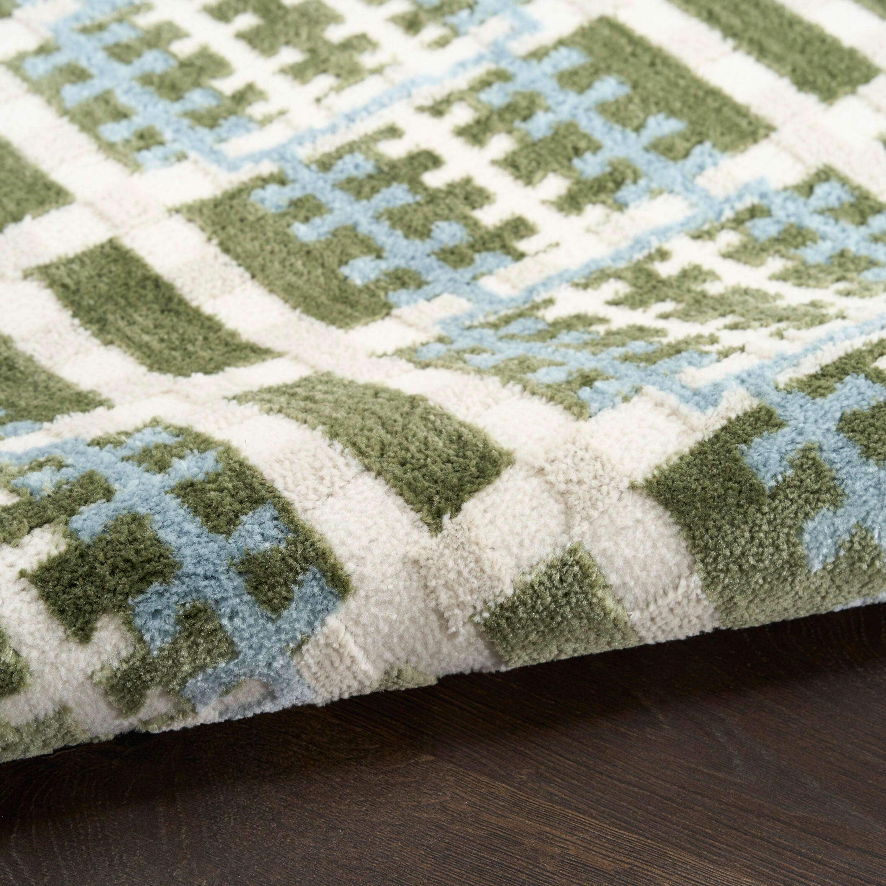 Nourison Home Nordic Abstract 5' x 7' Area Rug, Blue/Green, large