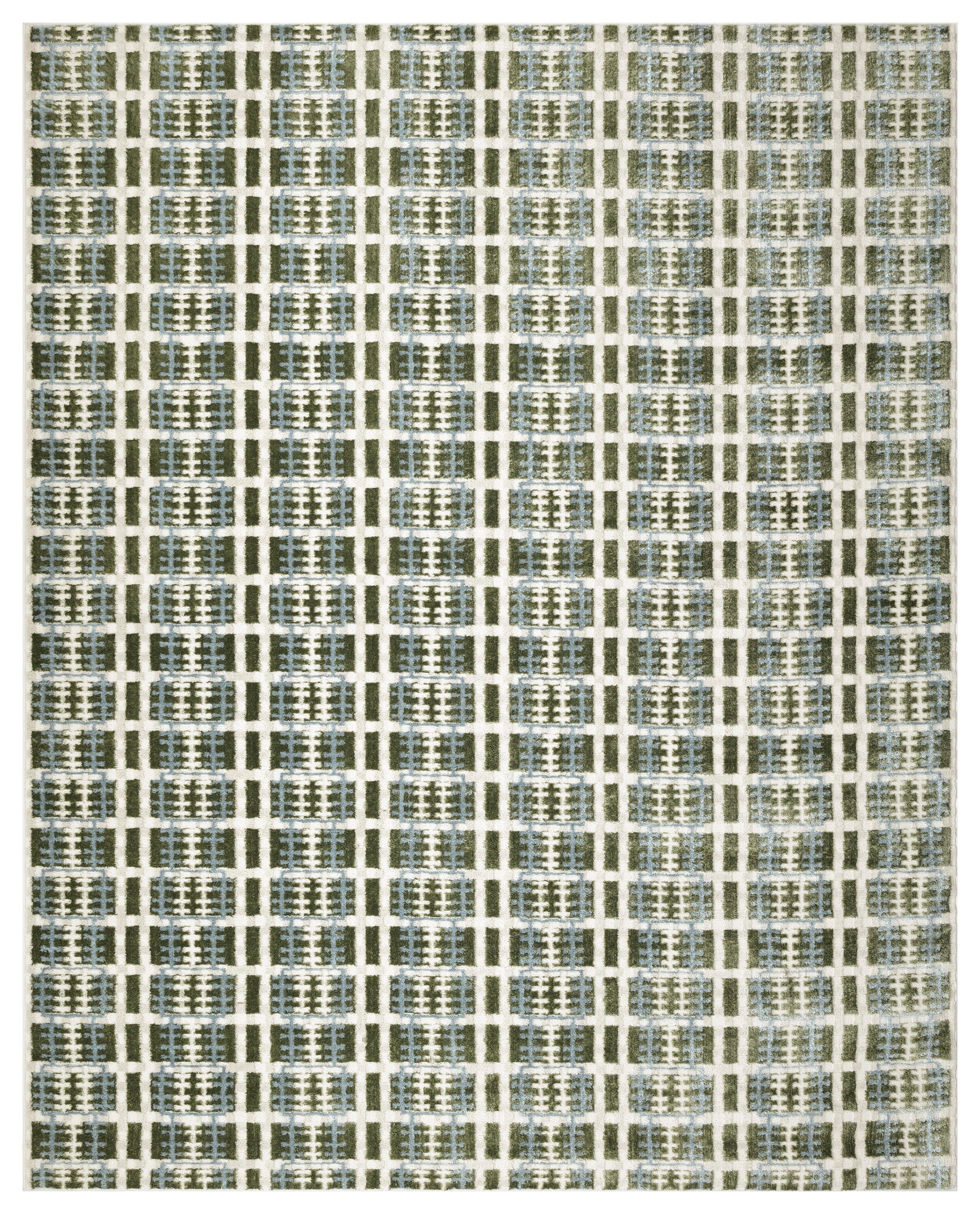 Nourison Home Nordic Abstract 8' x 10' Area Rug, Blue/Green, large
