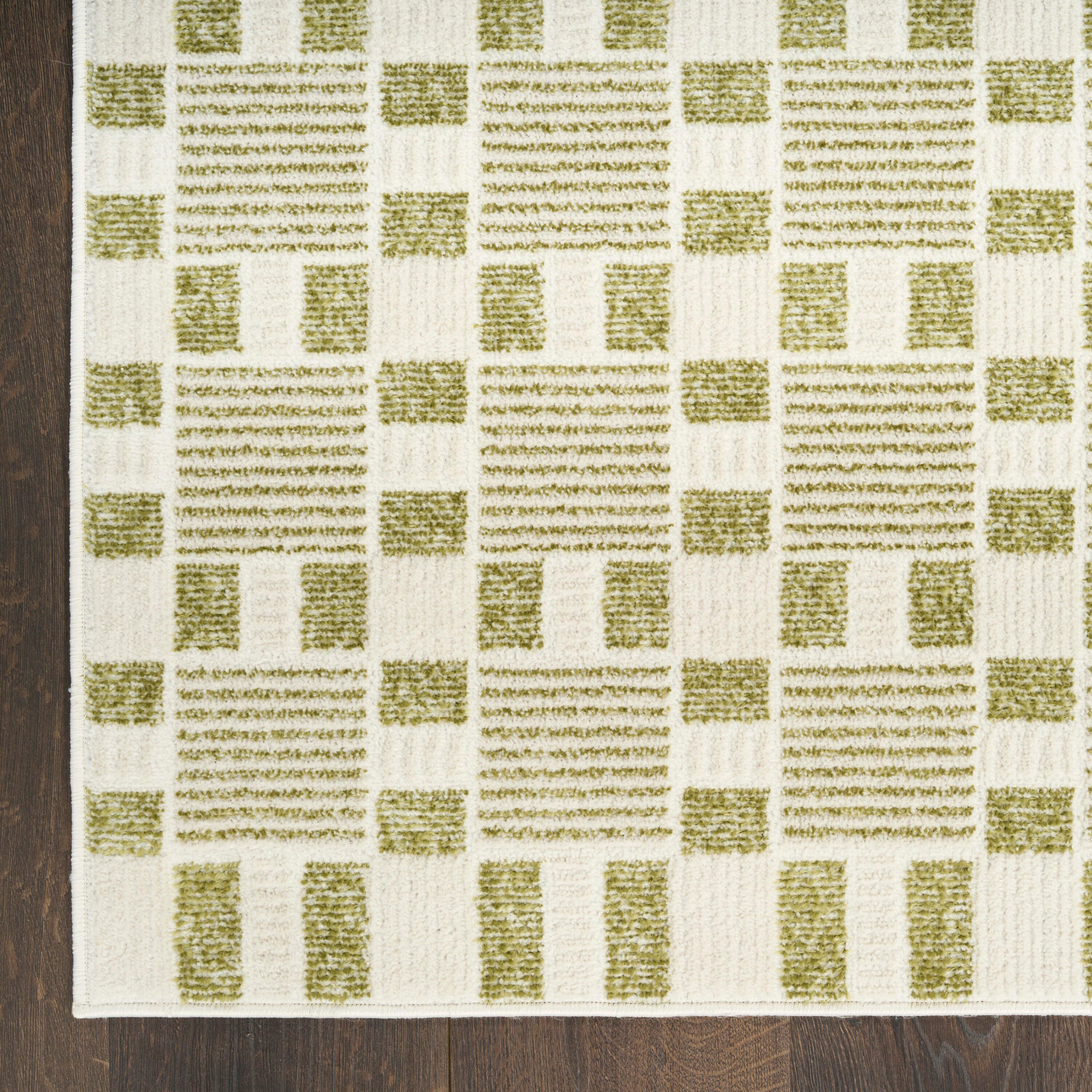 Nourison Home Nordic Aesthetic 4' x 6' Area Rug, Green, large