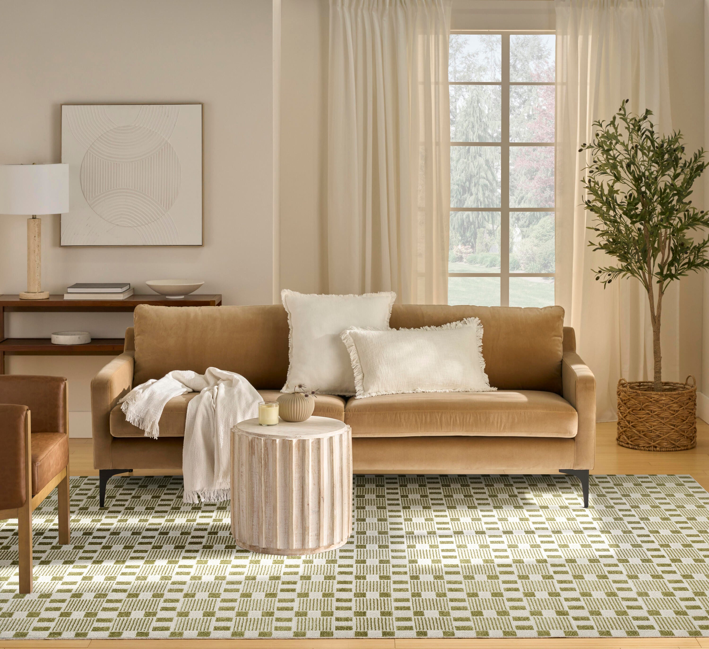 Nourison Home Nordic Aesthetic 8' x 10' Area Rug, Green, large