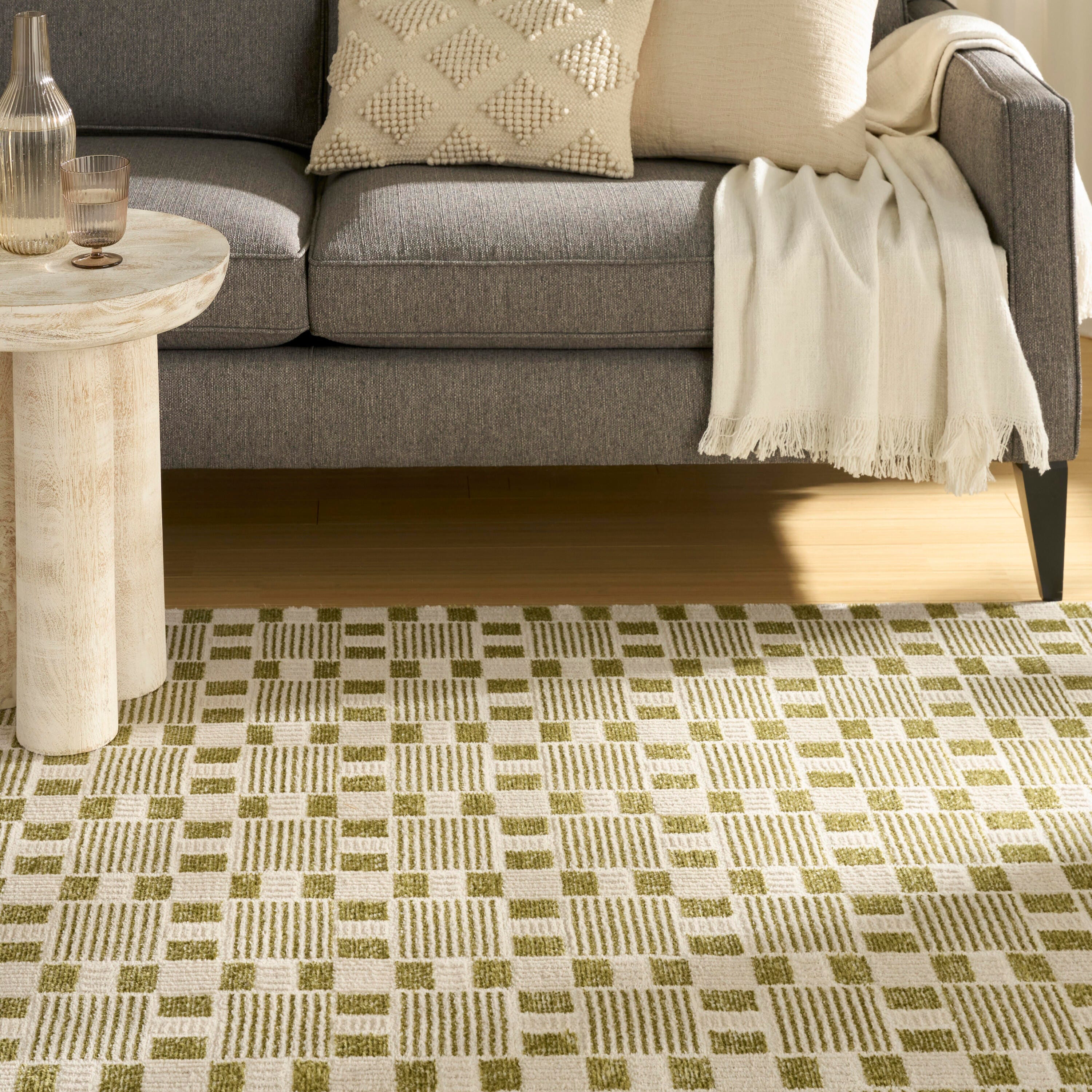Nourison Home Nordic Aesthetic 8' x 10' Area Rug, Green, large
