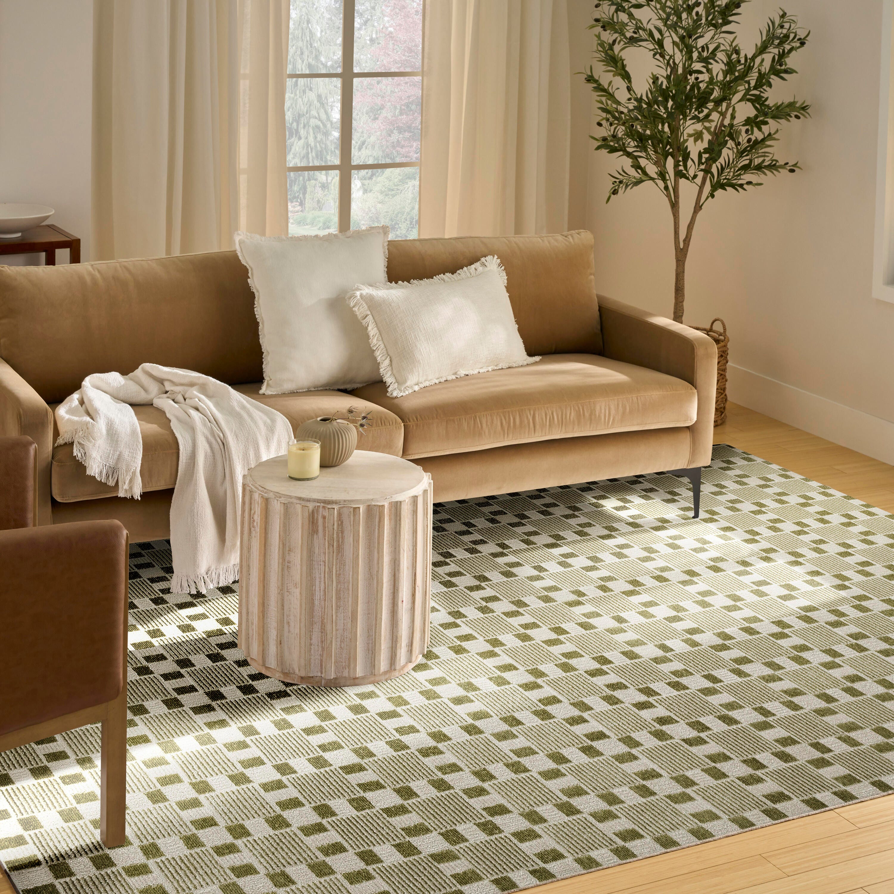 Nourison Home Nordic Aesthetic 8' x 10' Area Rug, Green, large