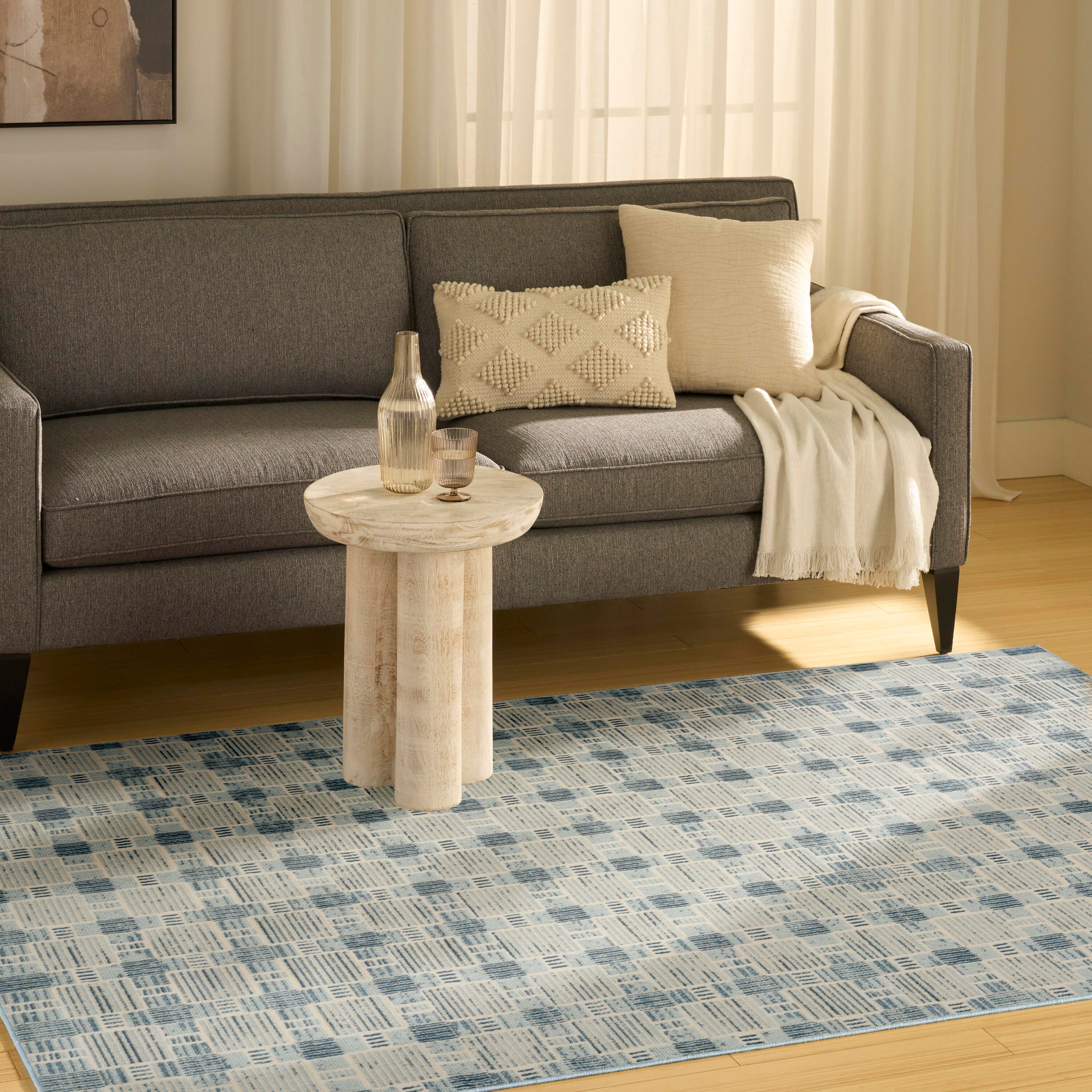 Nourison Home Nordic 4' x 6' Area Rug, Blue, large