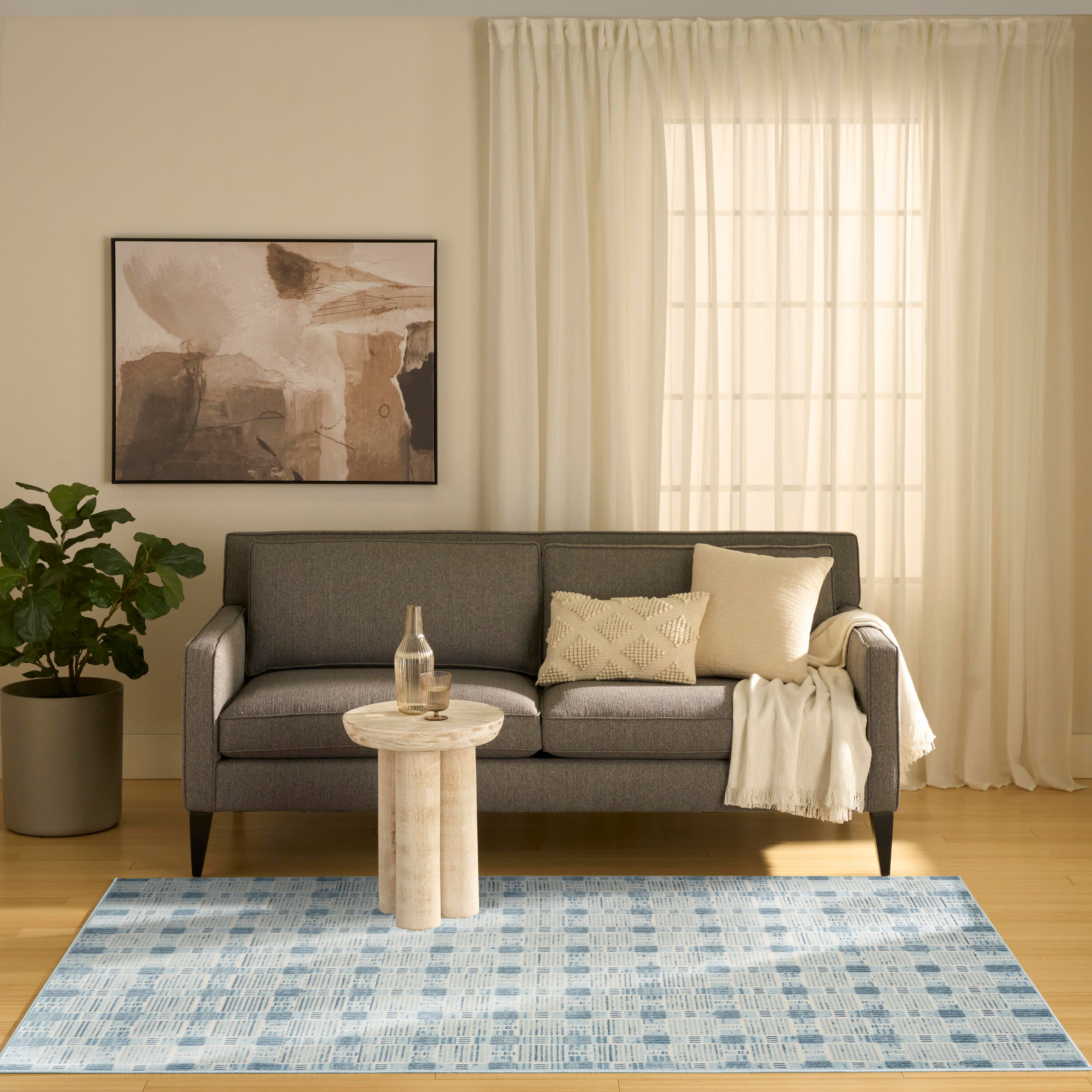 Nourison Home Nordic 5' x 7' Area Rug, Blue, large