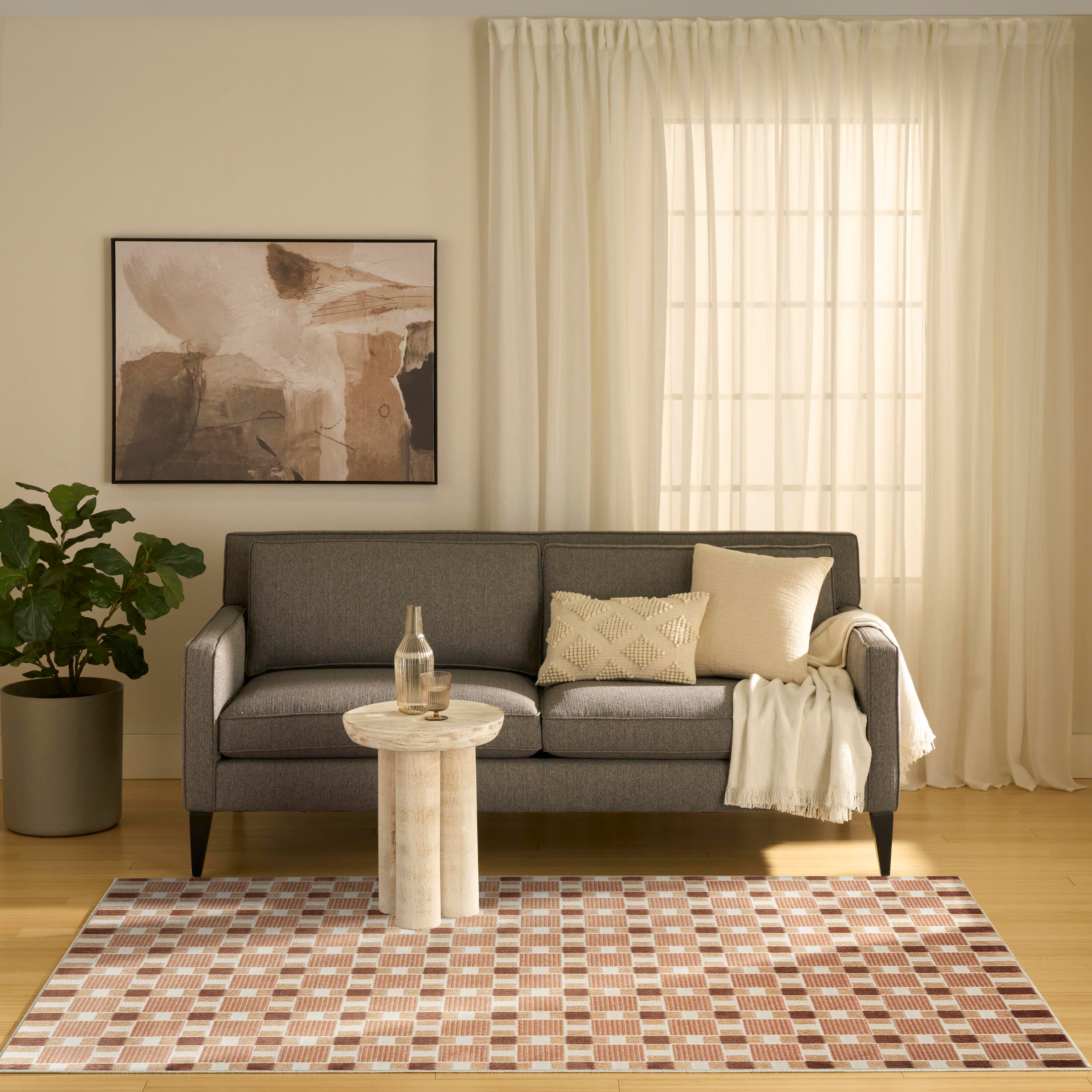 Nourison Home Nordic 4' x 6' Area Rug, Rust, large
