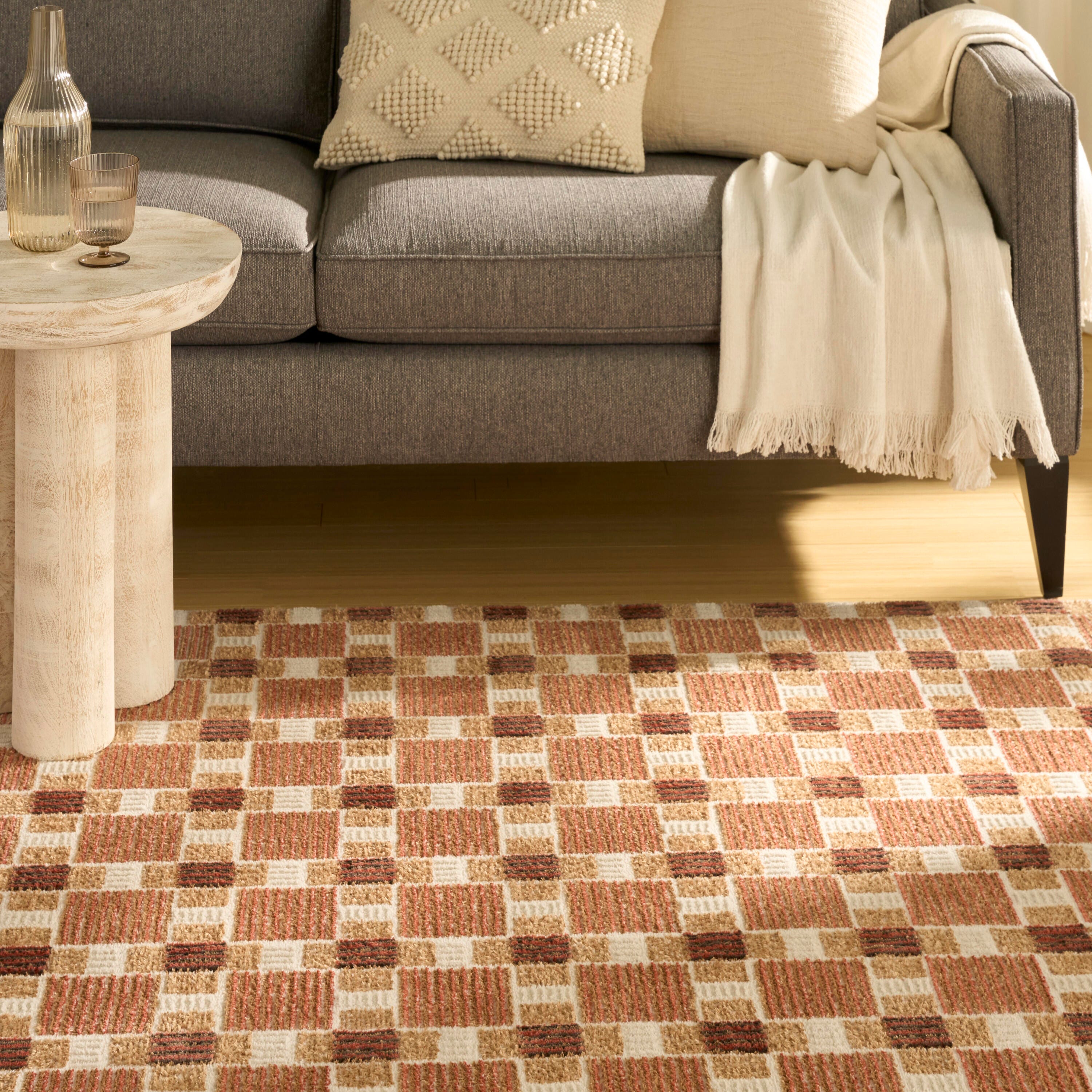 Nourison Home Nordic 4' x 6' Area Rug, Rust, large