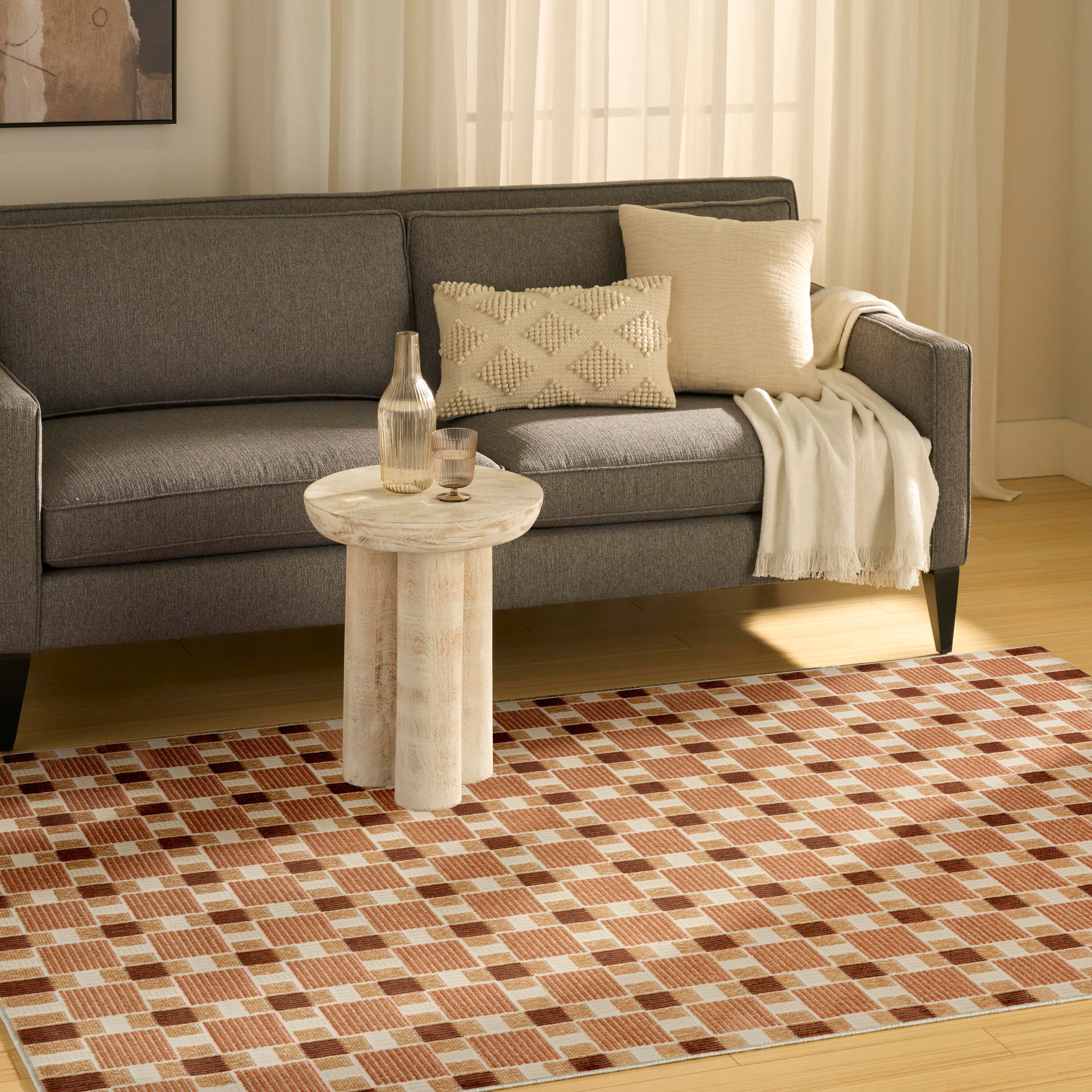 Nourison Home Nordic 4' x 6' Area Rug, Rust, large