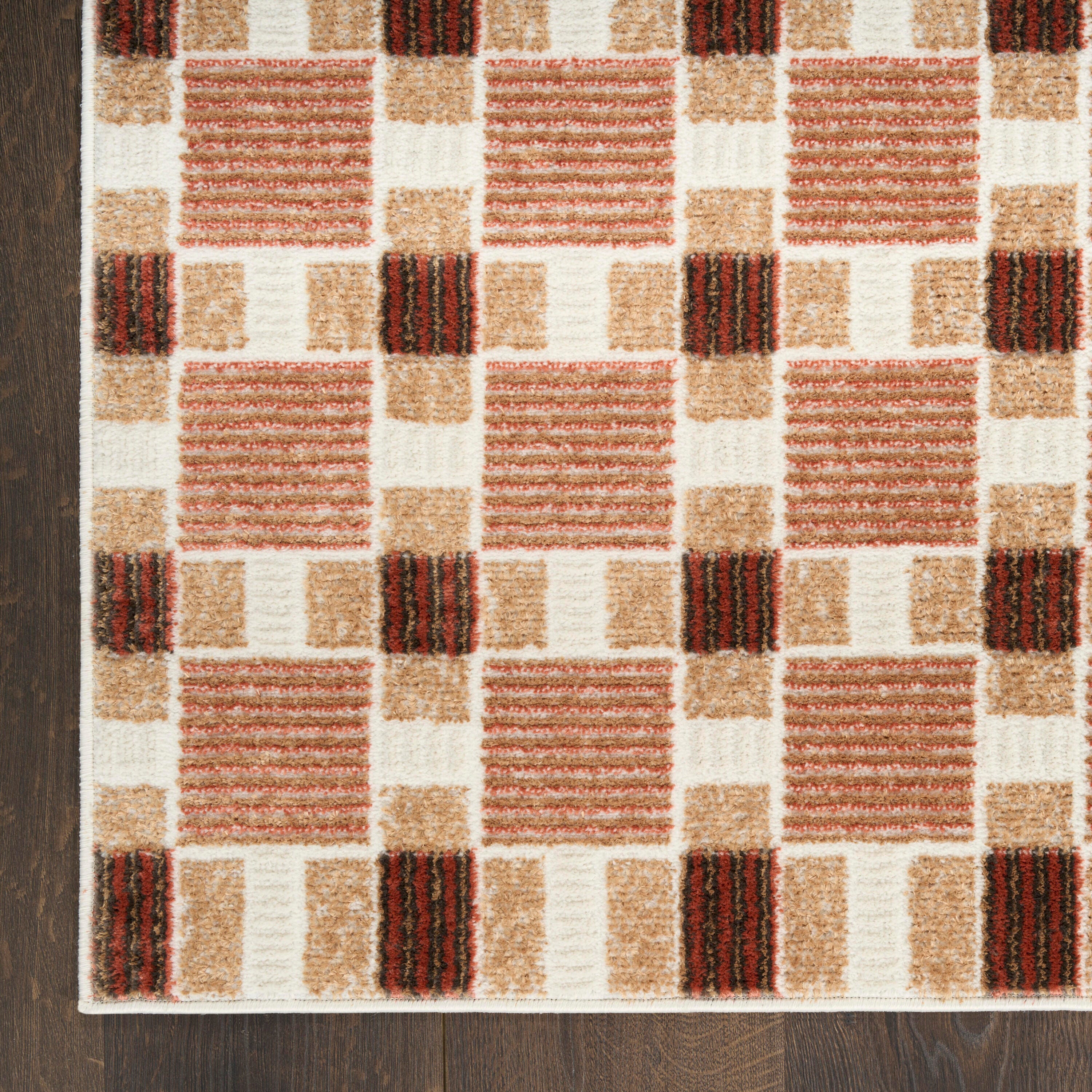 Nourison Home Nordic 5' x 7' Area Rug, Rust, large