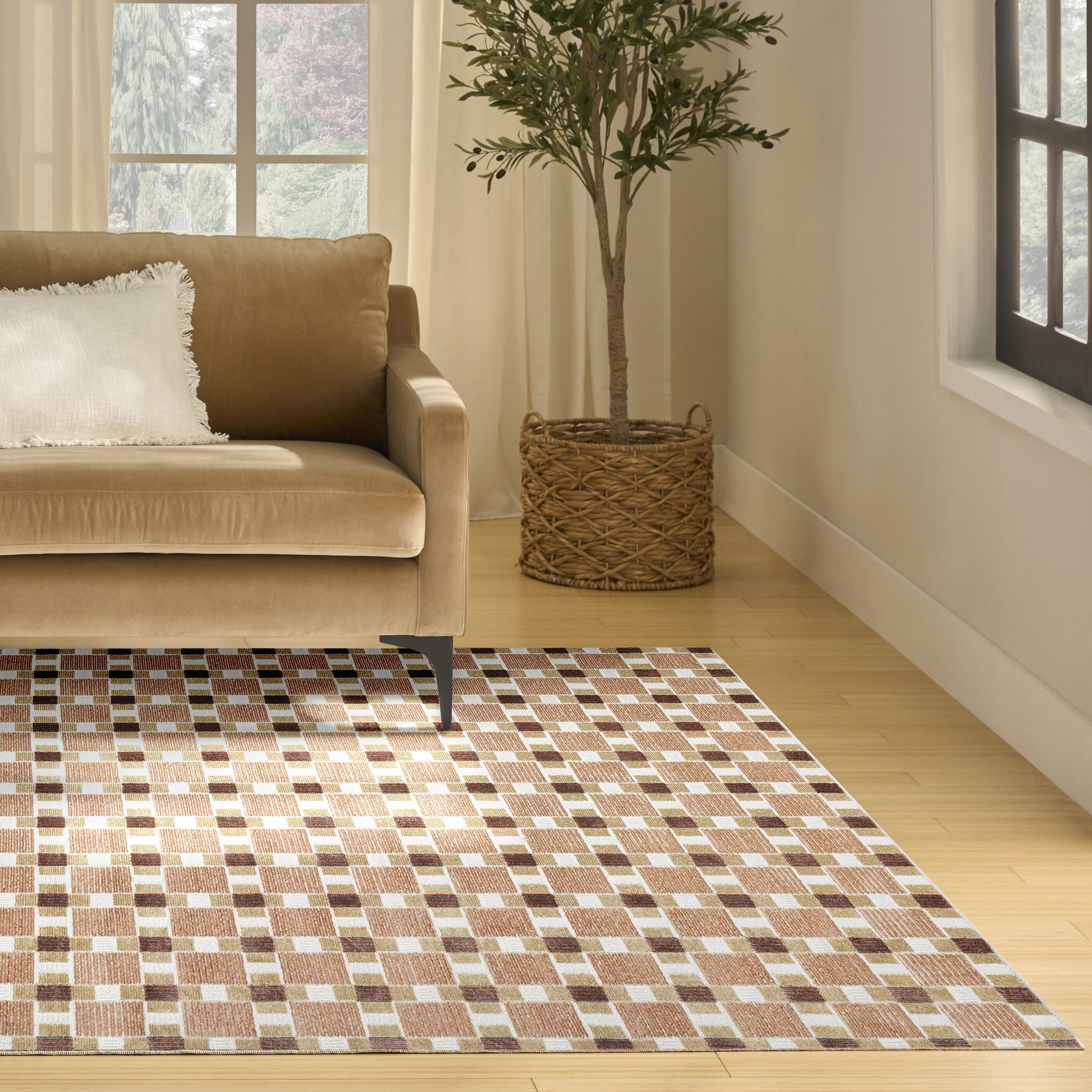 Nourison Home Nordic 8' x 10' Area Rug, Rust, large