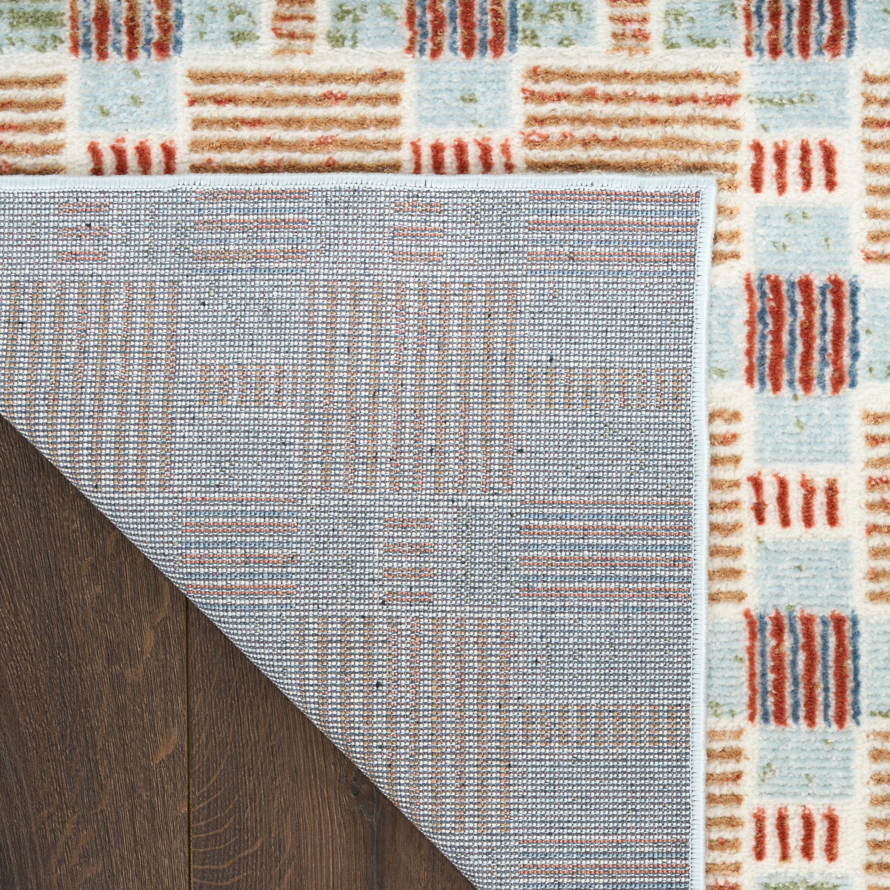 Nourison Home Nordic 2' x 6' Runner Rug, Rust/Multi, large