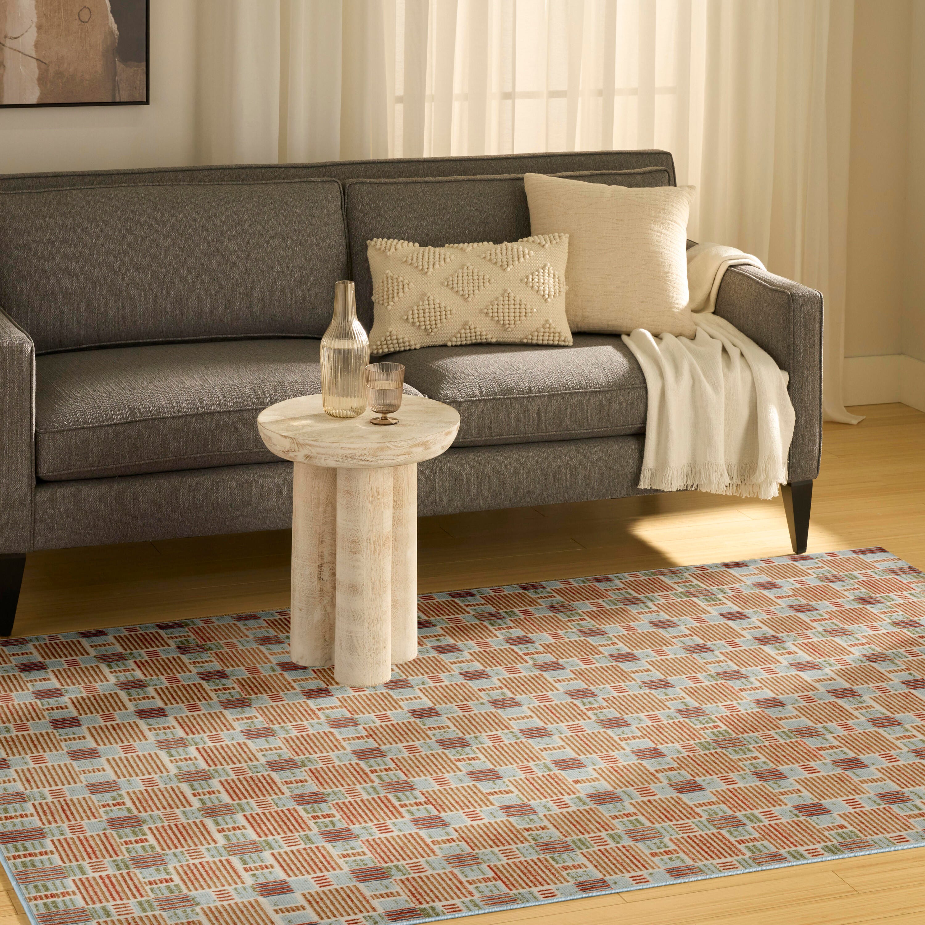Nourison Home Nordic 5' x 7' Area Rug, Rust/Multi, large
