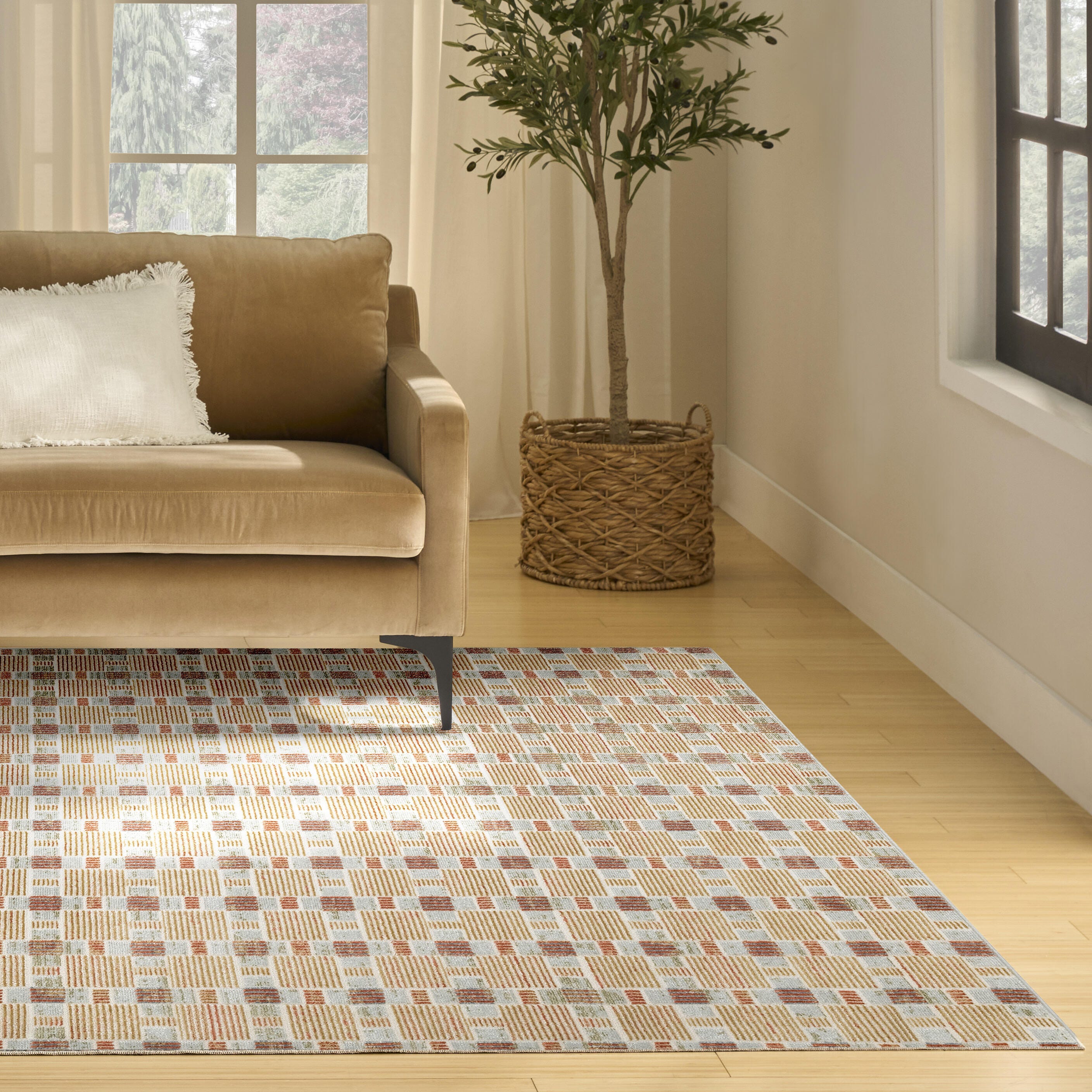 Nourison Home Nordic 8' x 10' Area Rug, Rust/Multi, large