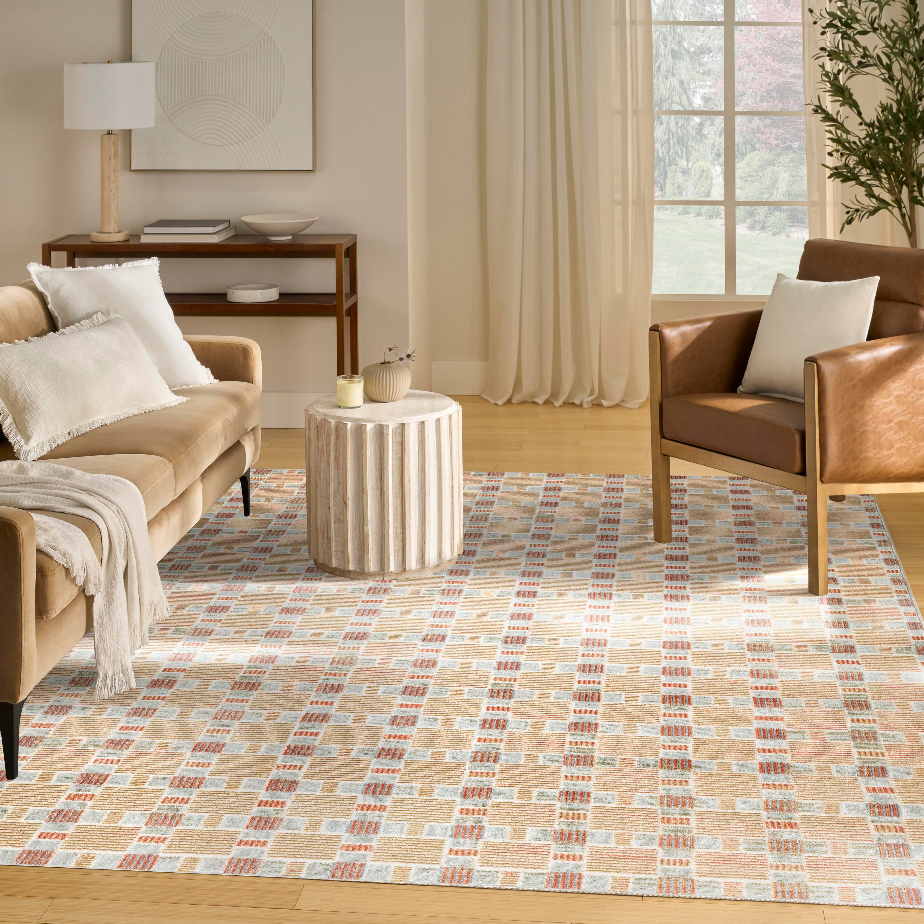 Nourison Home Nordic 8' x 10' Area Rug, Rust/Multi, large