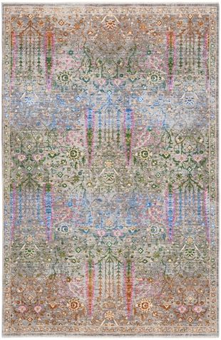 Nourison Home 5' x 8' Botanical Area Rug, Blue/Multi, large