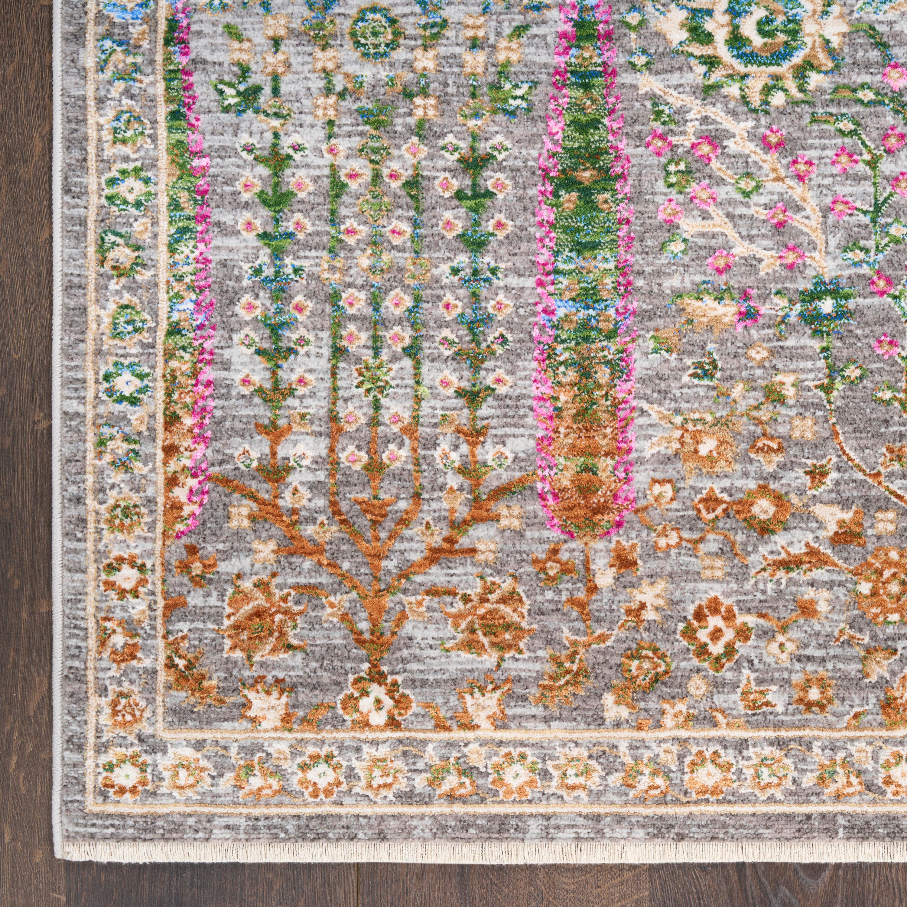 Nourison Home 5' x 8' Botanical Area Rug, Blue/Multi, large