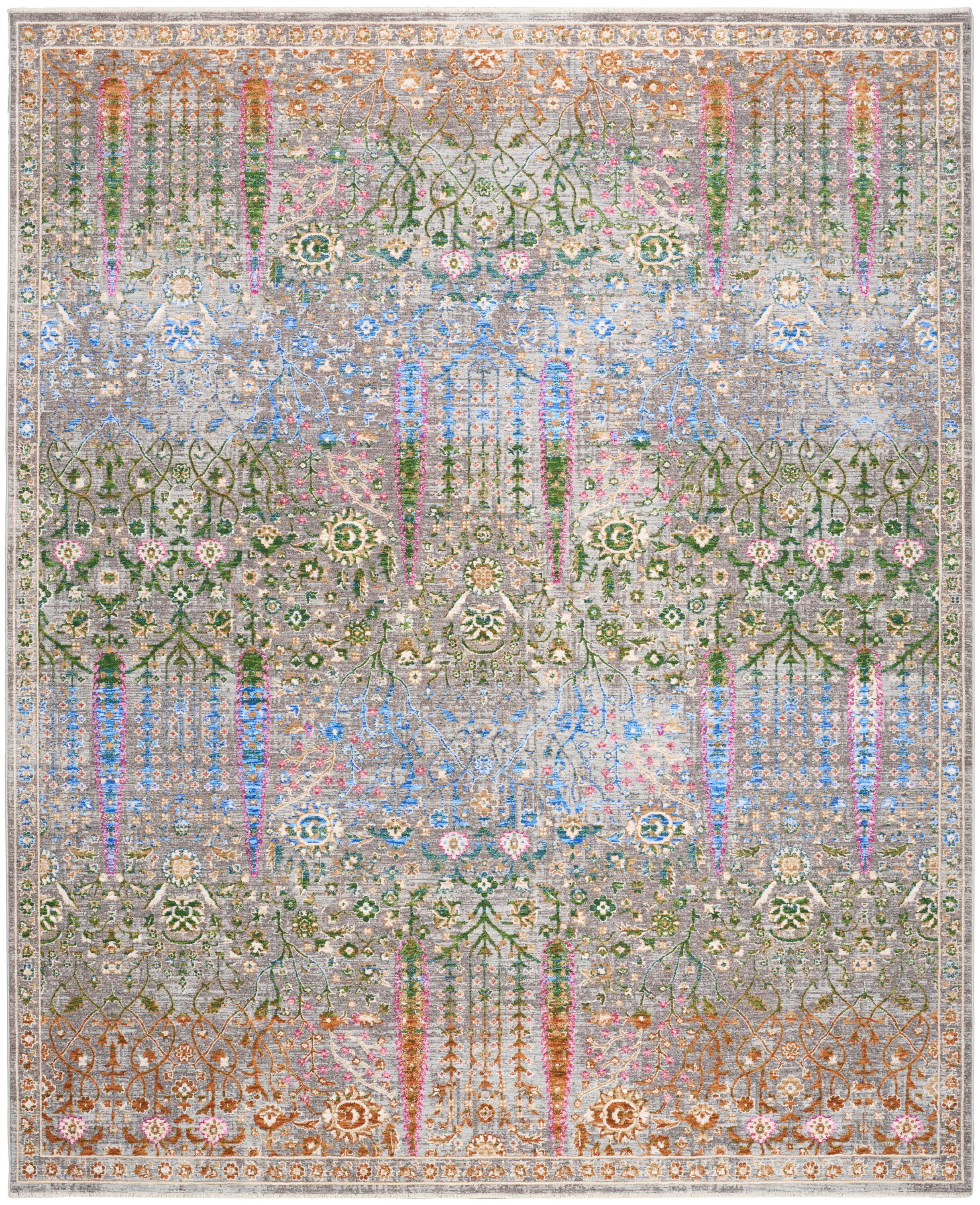 Nourison Home 8' x 10' Botanical Area Rug, Blue/Multi, large