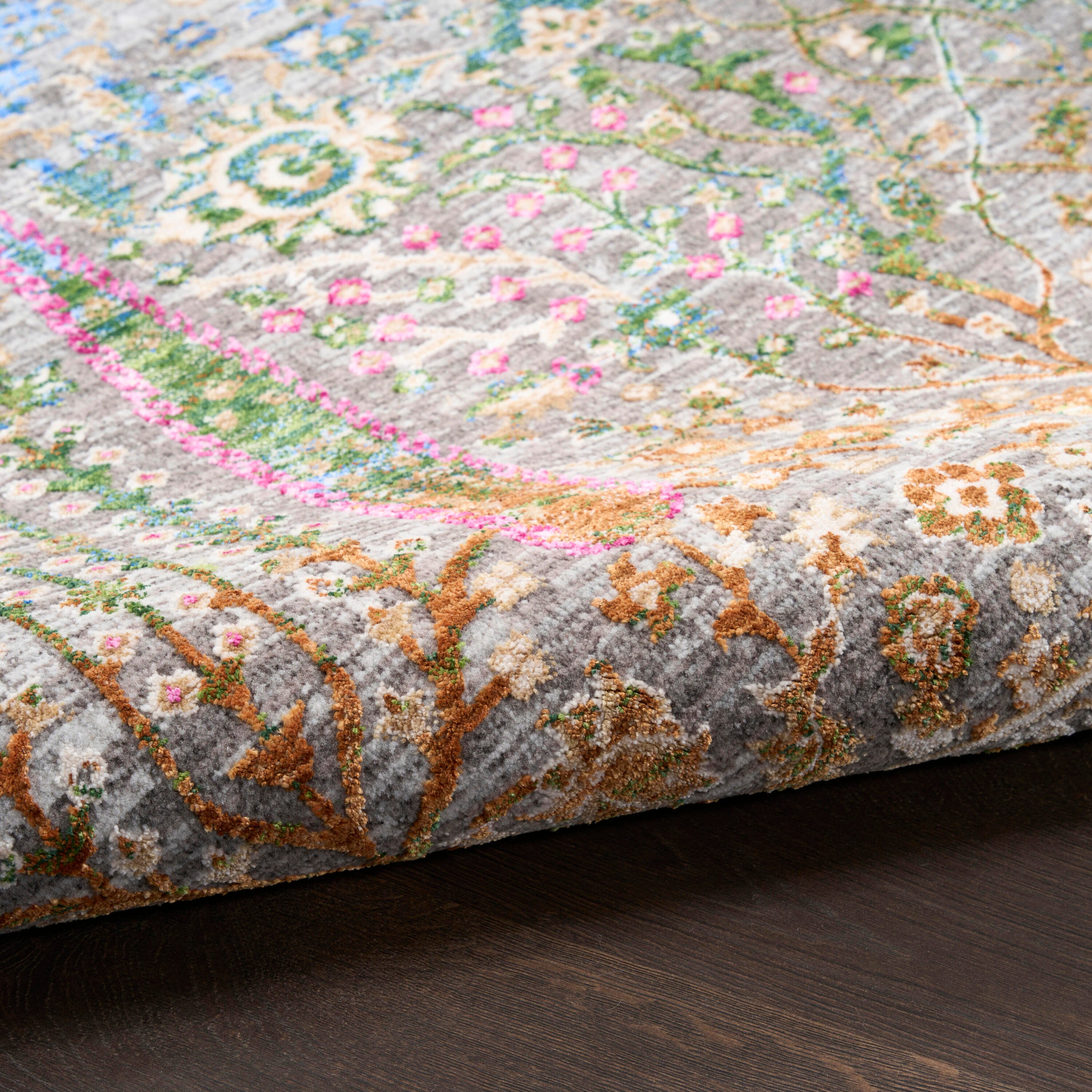 Nourison Home 8' x 10' Botanical Area Rug, Blue/Multi, large