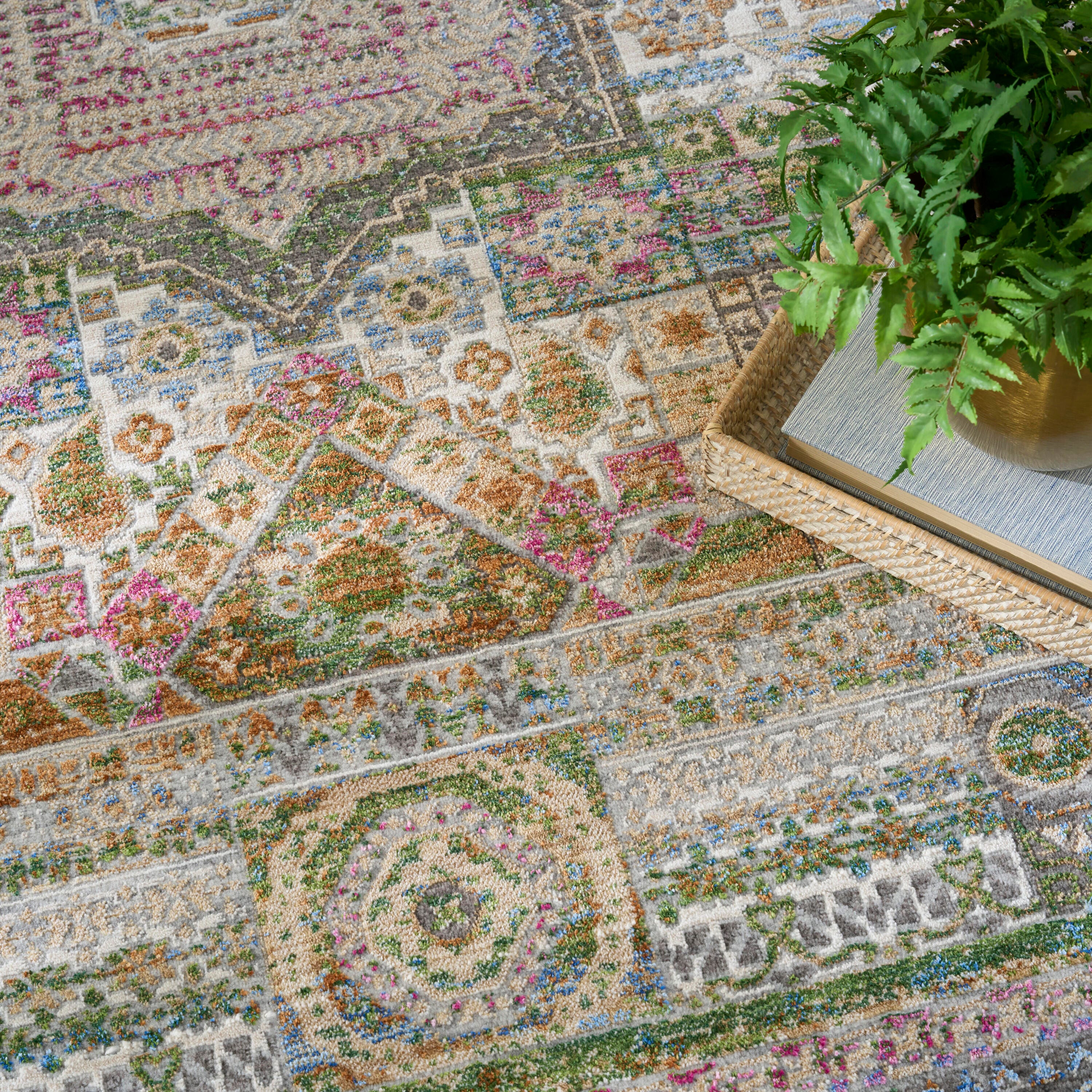 Nourison Home 5' x 8' Geometric Area Rug, Multi, large