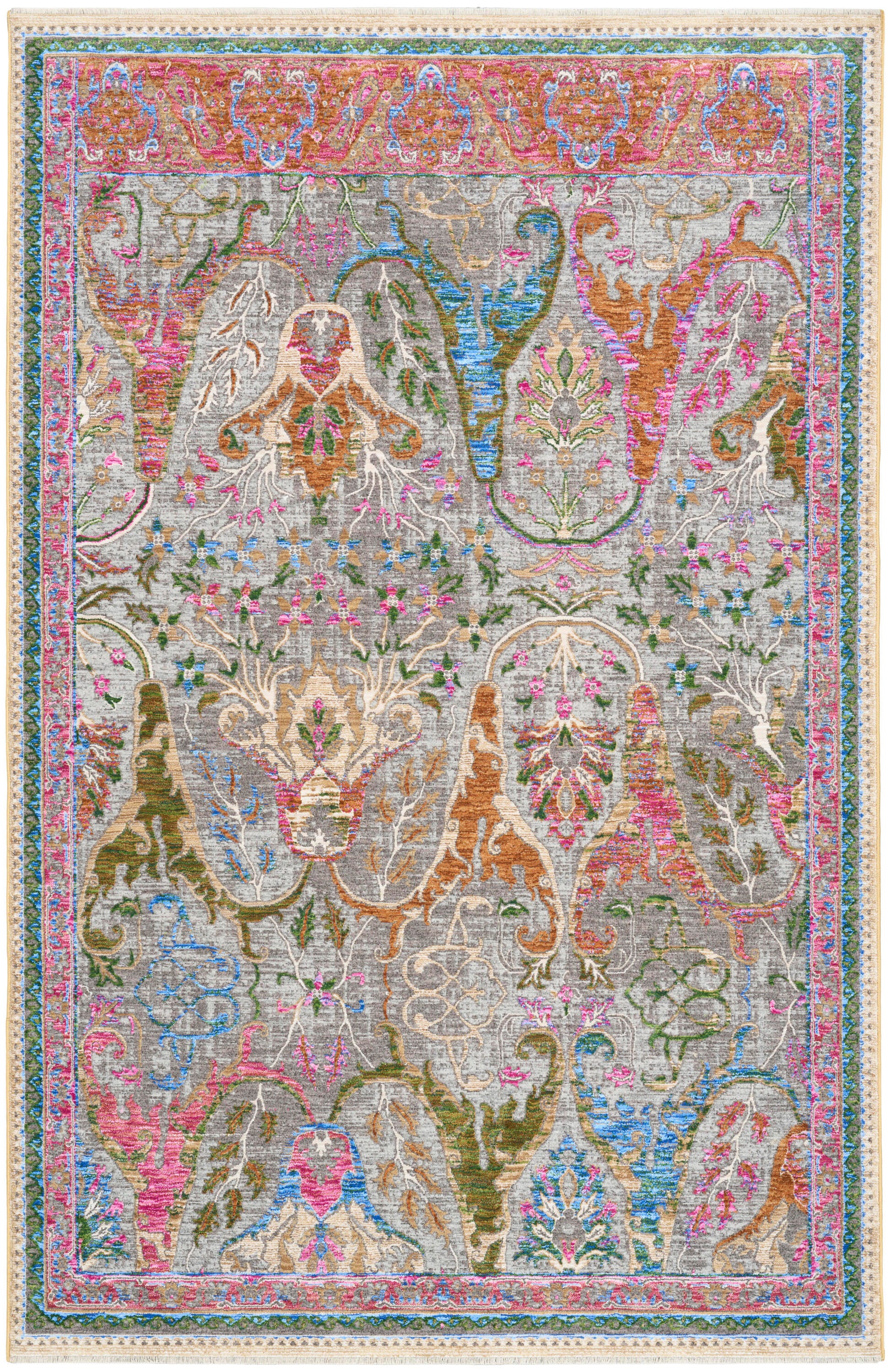 Nourison Home 5' x 8' Floral Area Rug, Pink, large