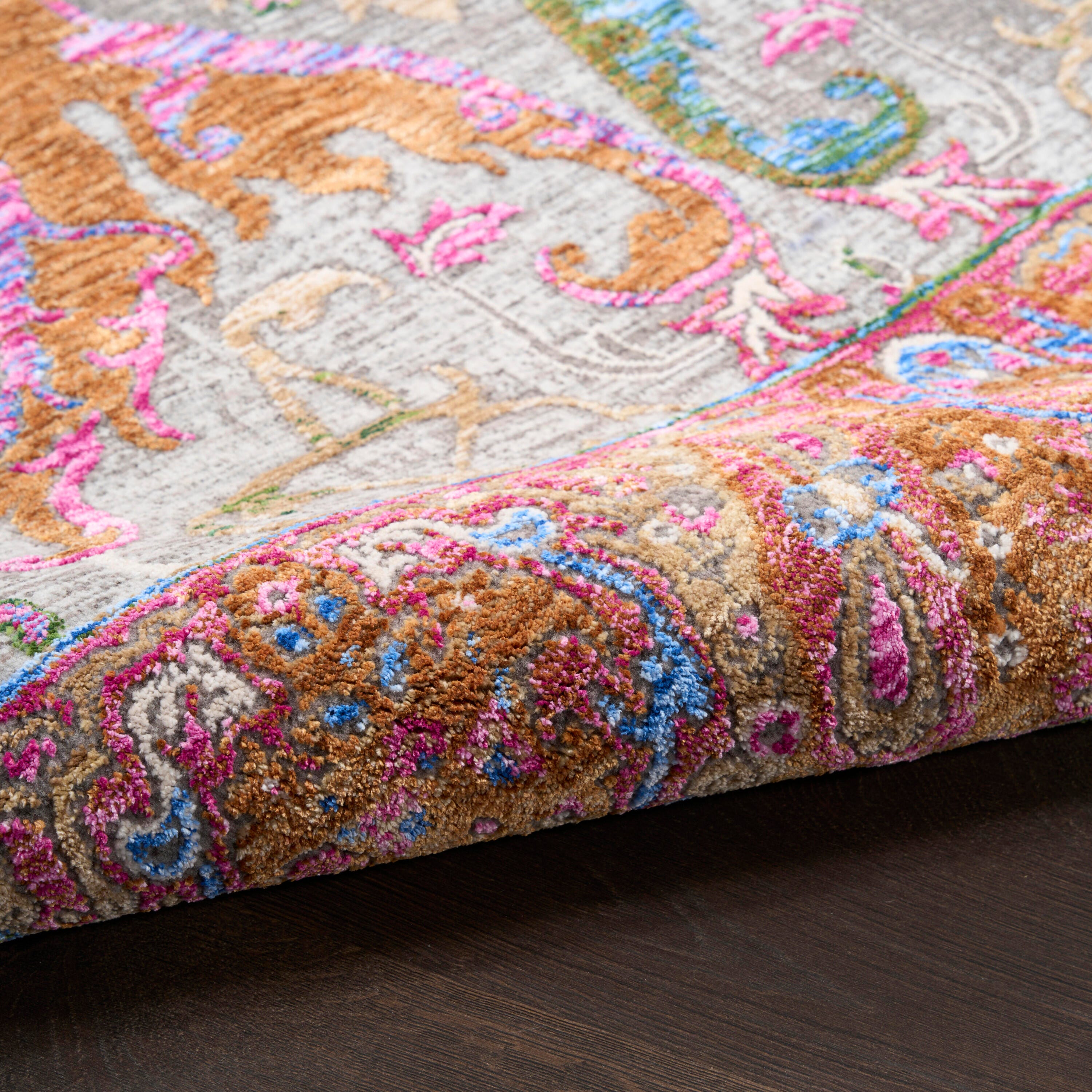 Nourison Home 8' x 10' Floral Area Rug, Pink, large