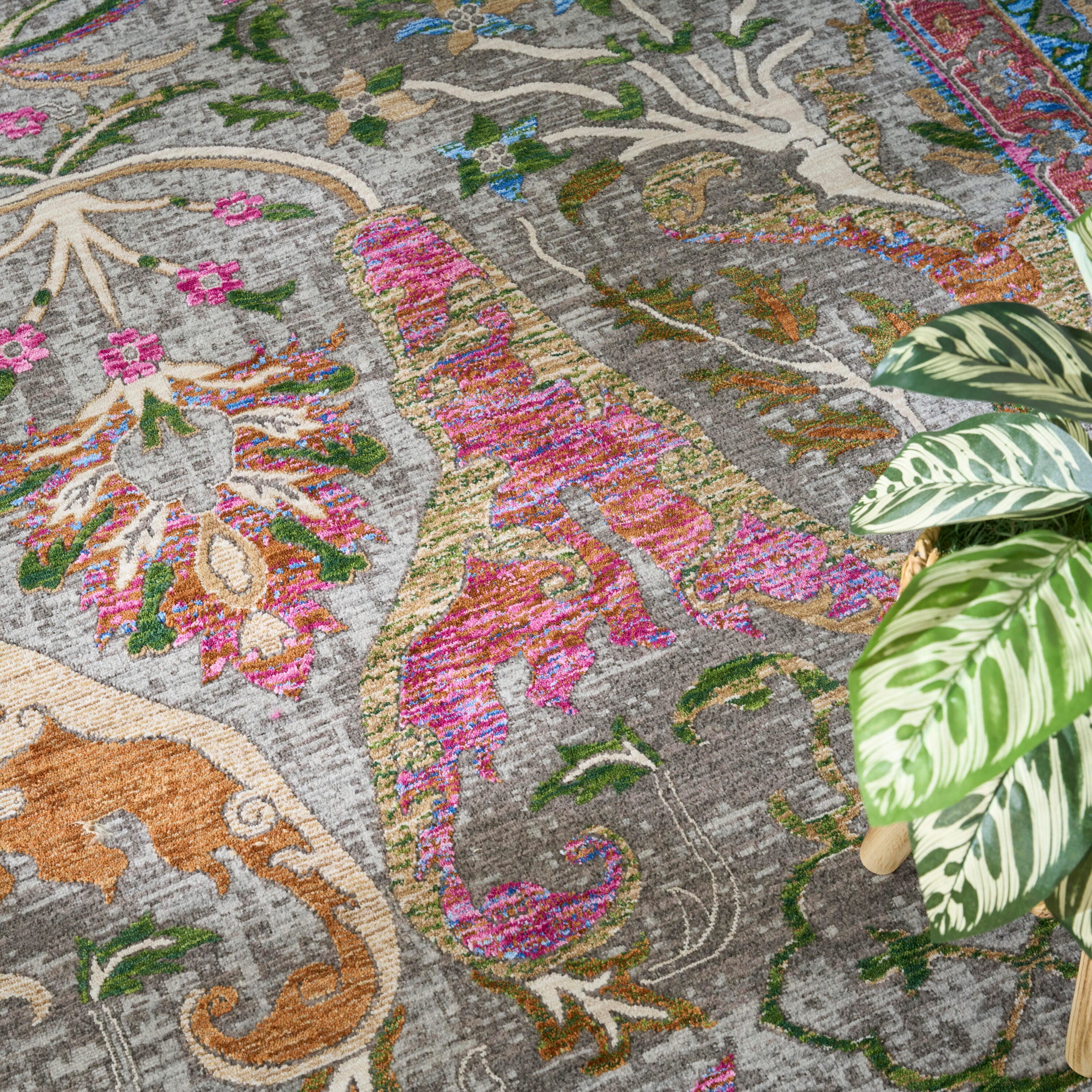 Nourison Home 8' x 10' Floral Area Rug, Pink, large