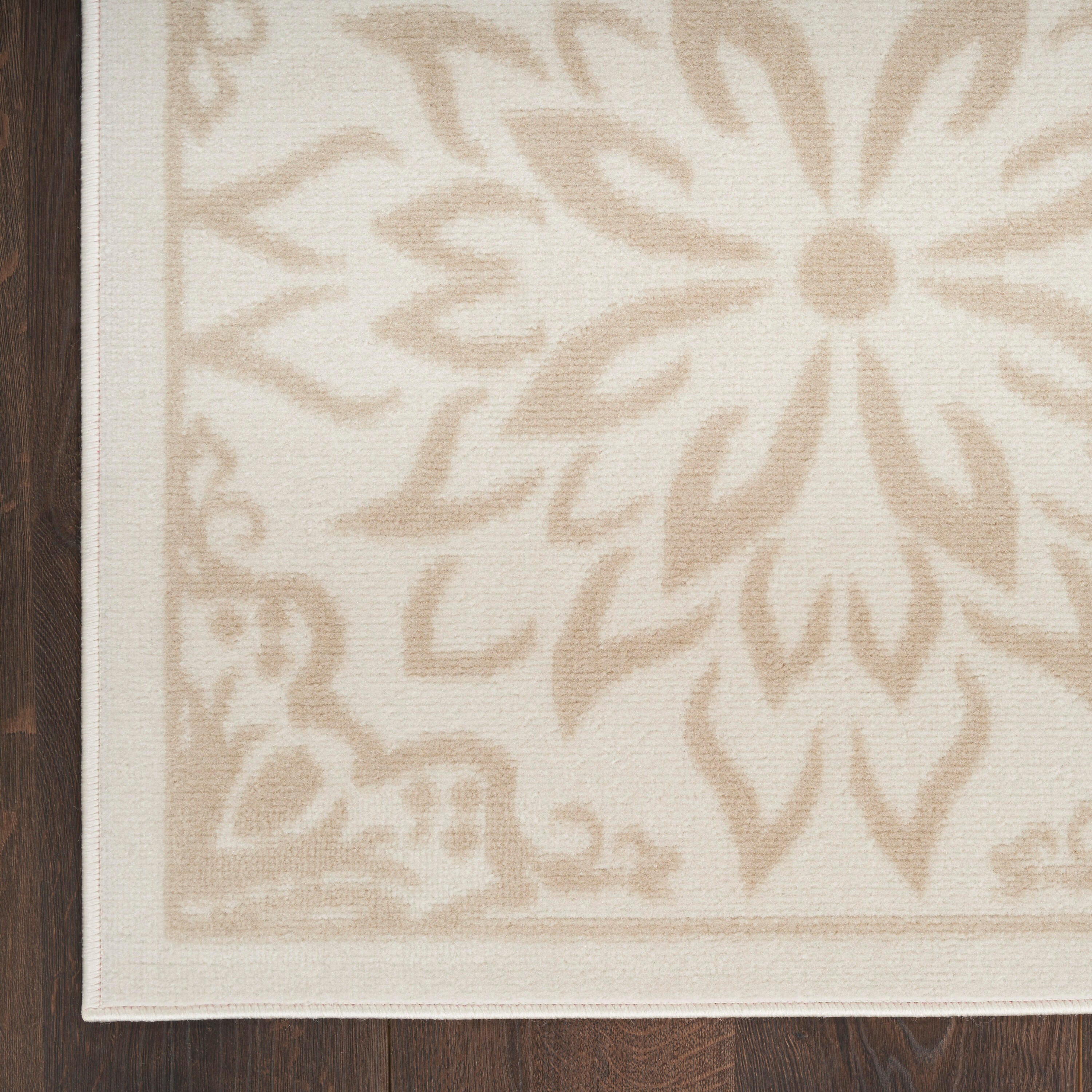 Nourison Home Jubilant 2' x 6' Floral Runner Rug, Ivory/Beige, large