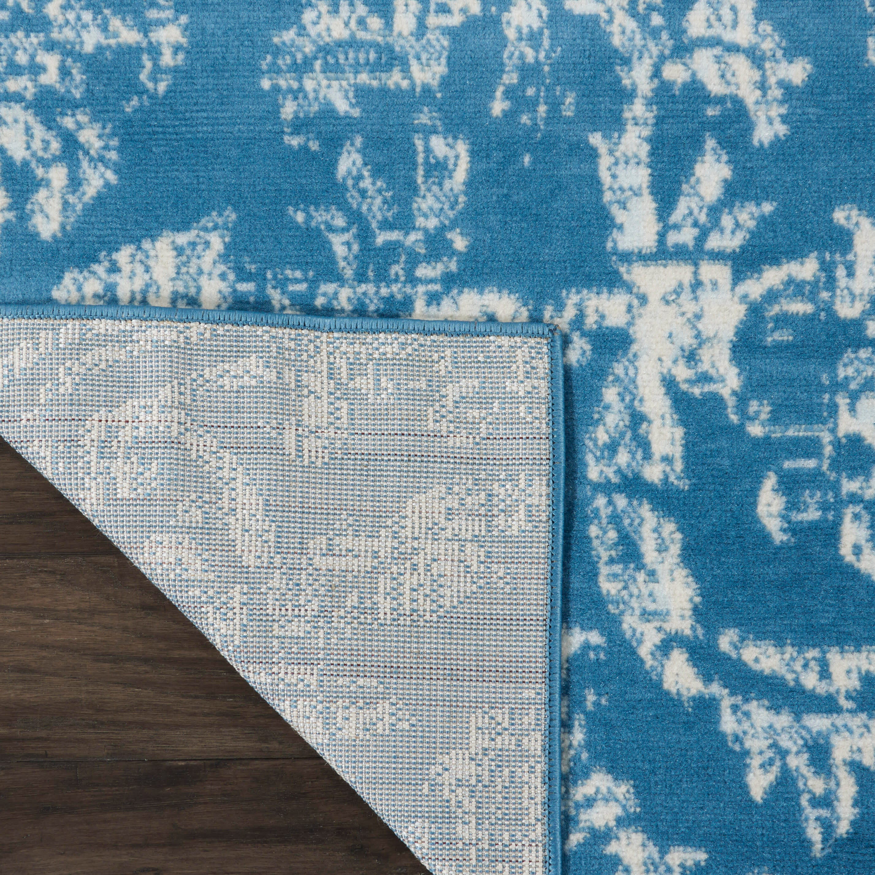 Nourison Home Jubilant 2' x 7' Runner Rug, Blue, large