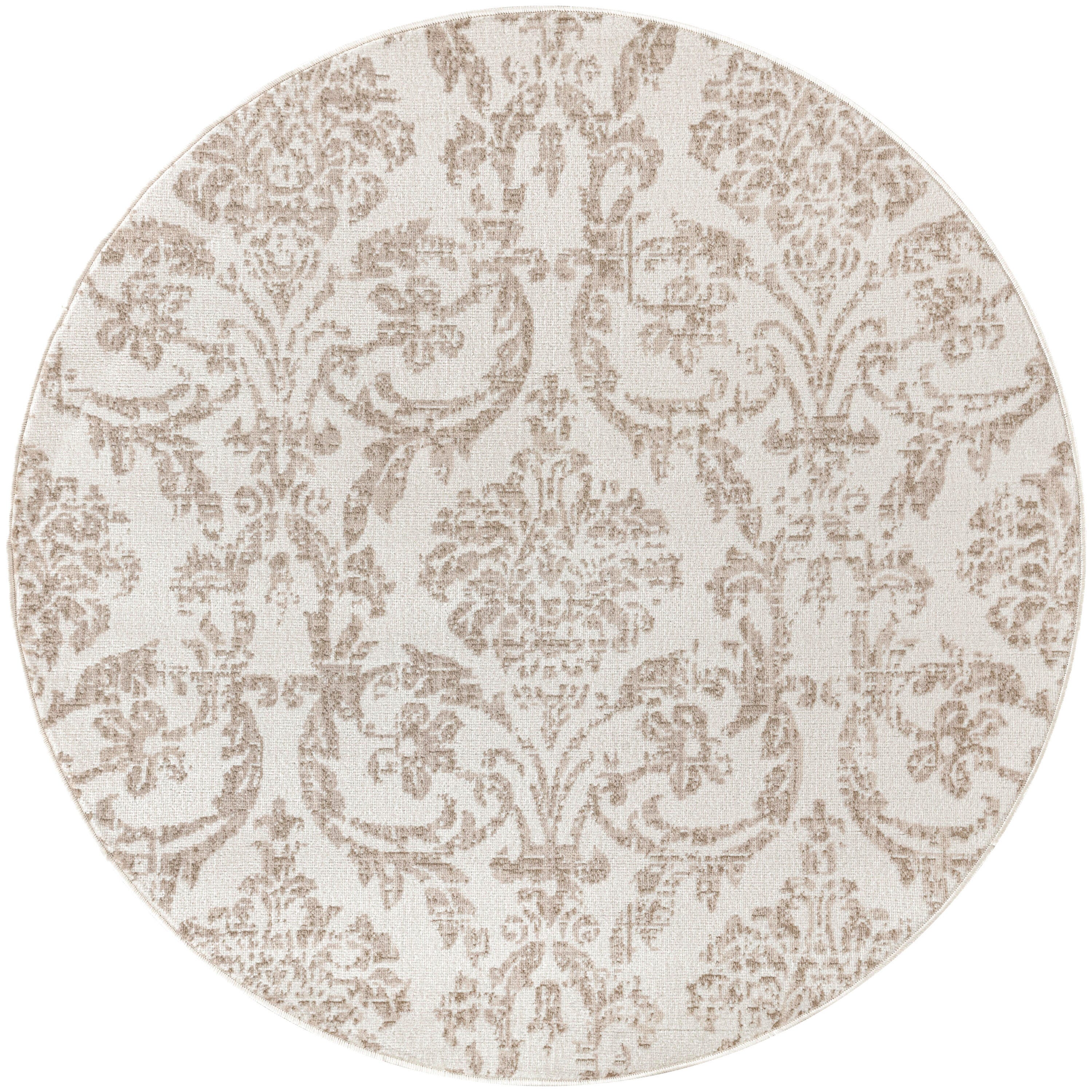 Nourison Home Jubilant 5' Round Area Rug, Ivory/Beige, large