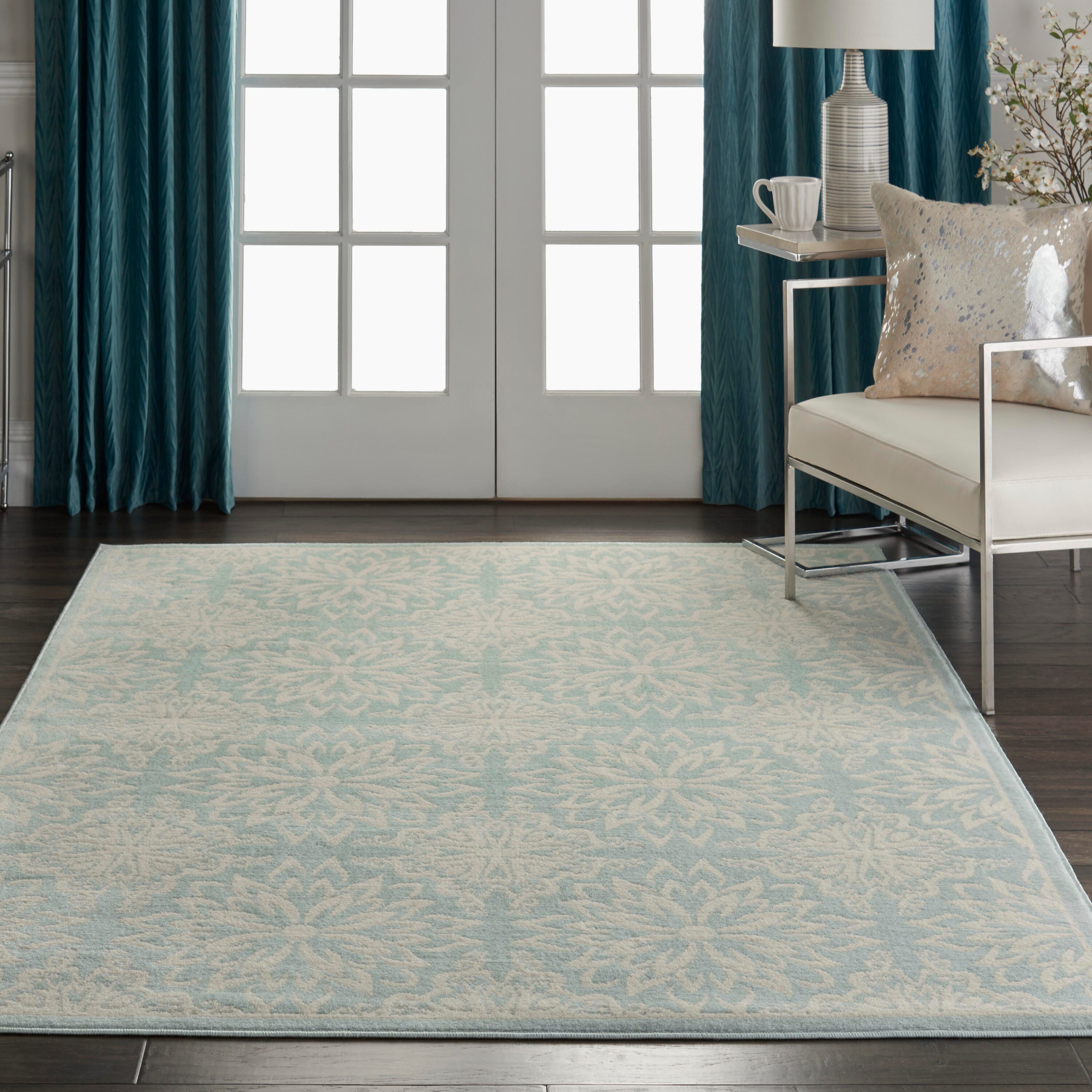 Nourison Home Jubilant 6' x 9'  Floral Area Rug, Ivory/Green, rollover