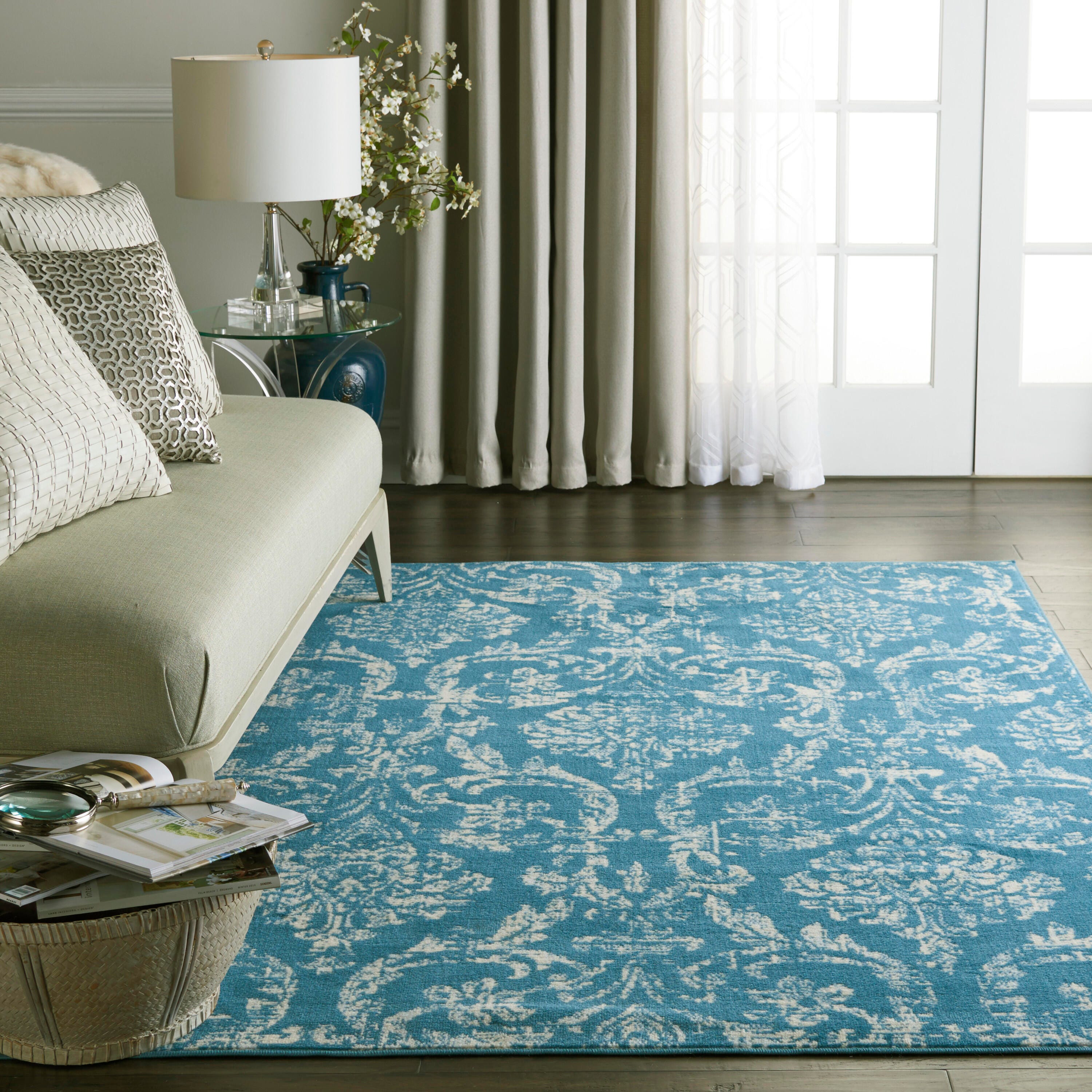 Nourison Home Jubilant 6' x 9' Area Rug, Blue, rollover
