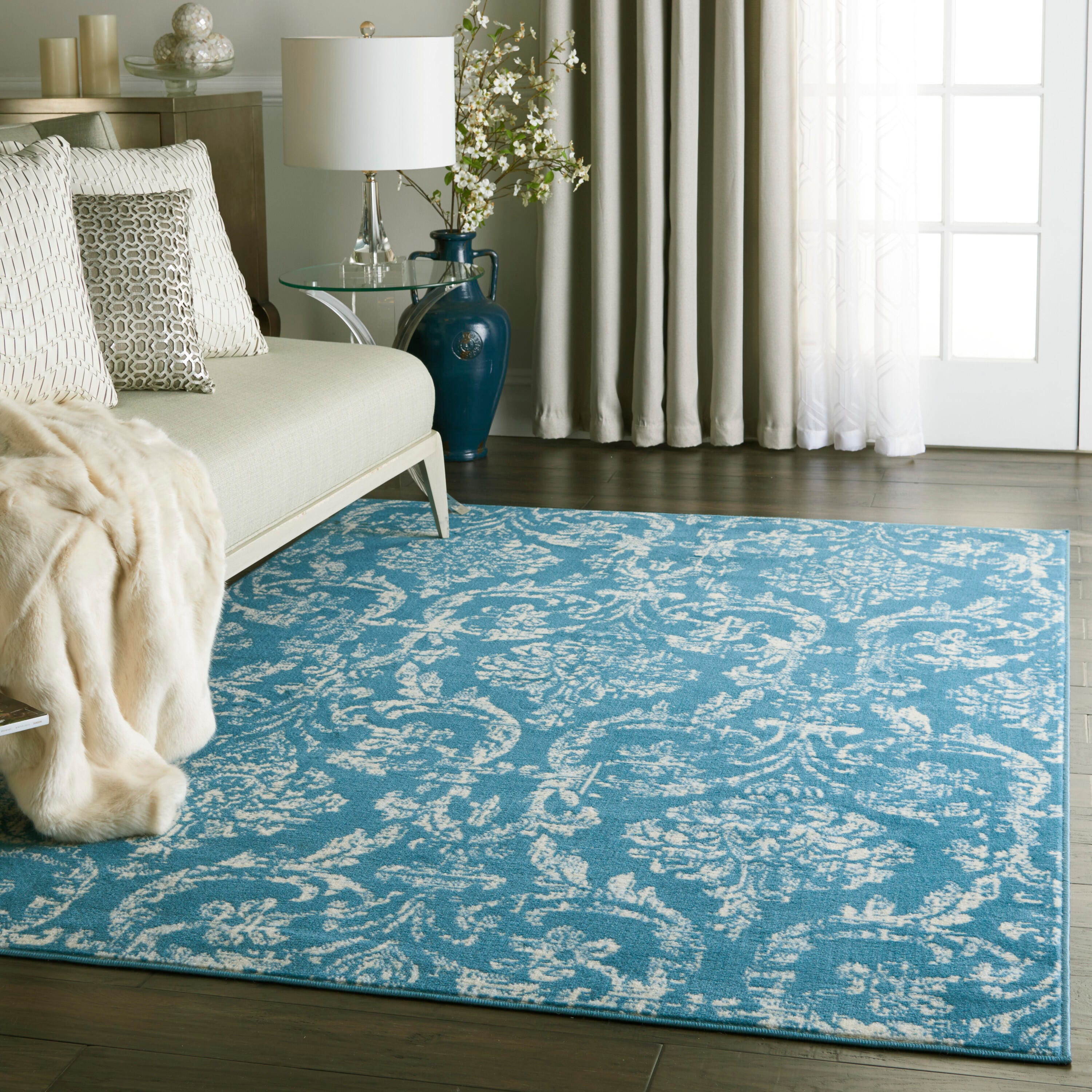 Nourison Home Jubilant 6' x 9' Area Rug, Blue, large