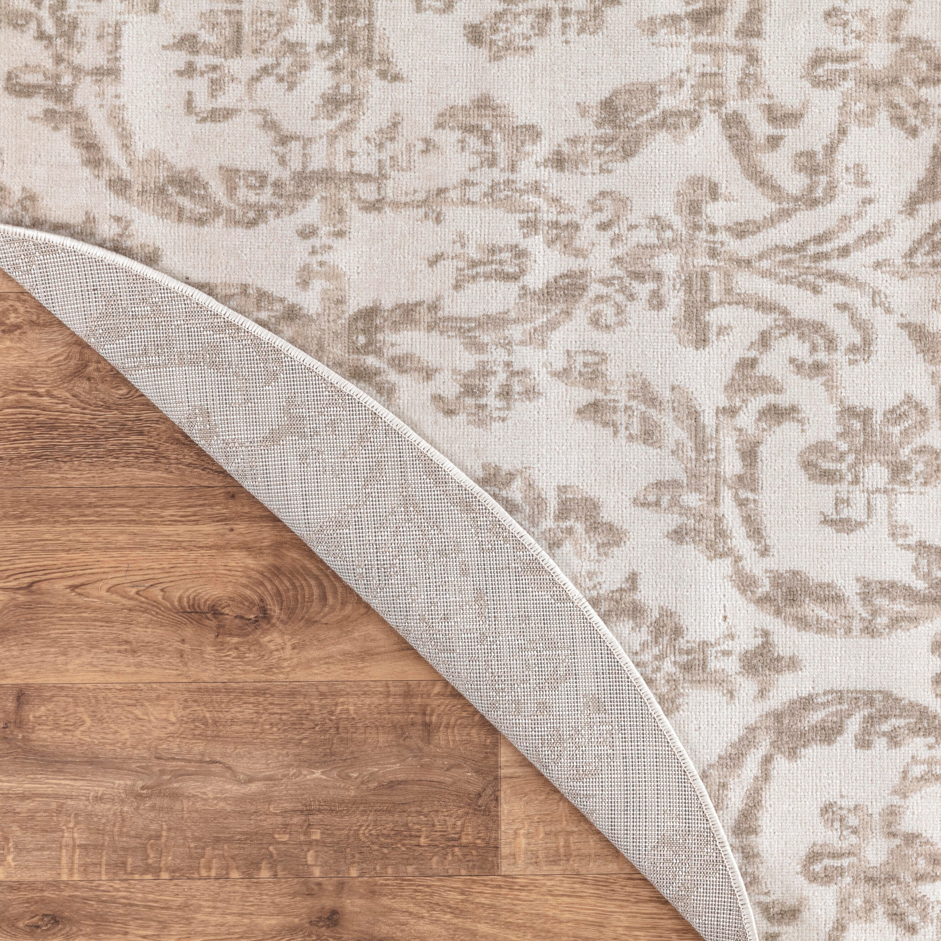 Nourison Home Jubilant 8' Round Area Rug, Ivory/Beige, large
