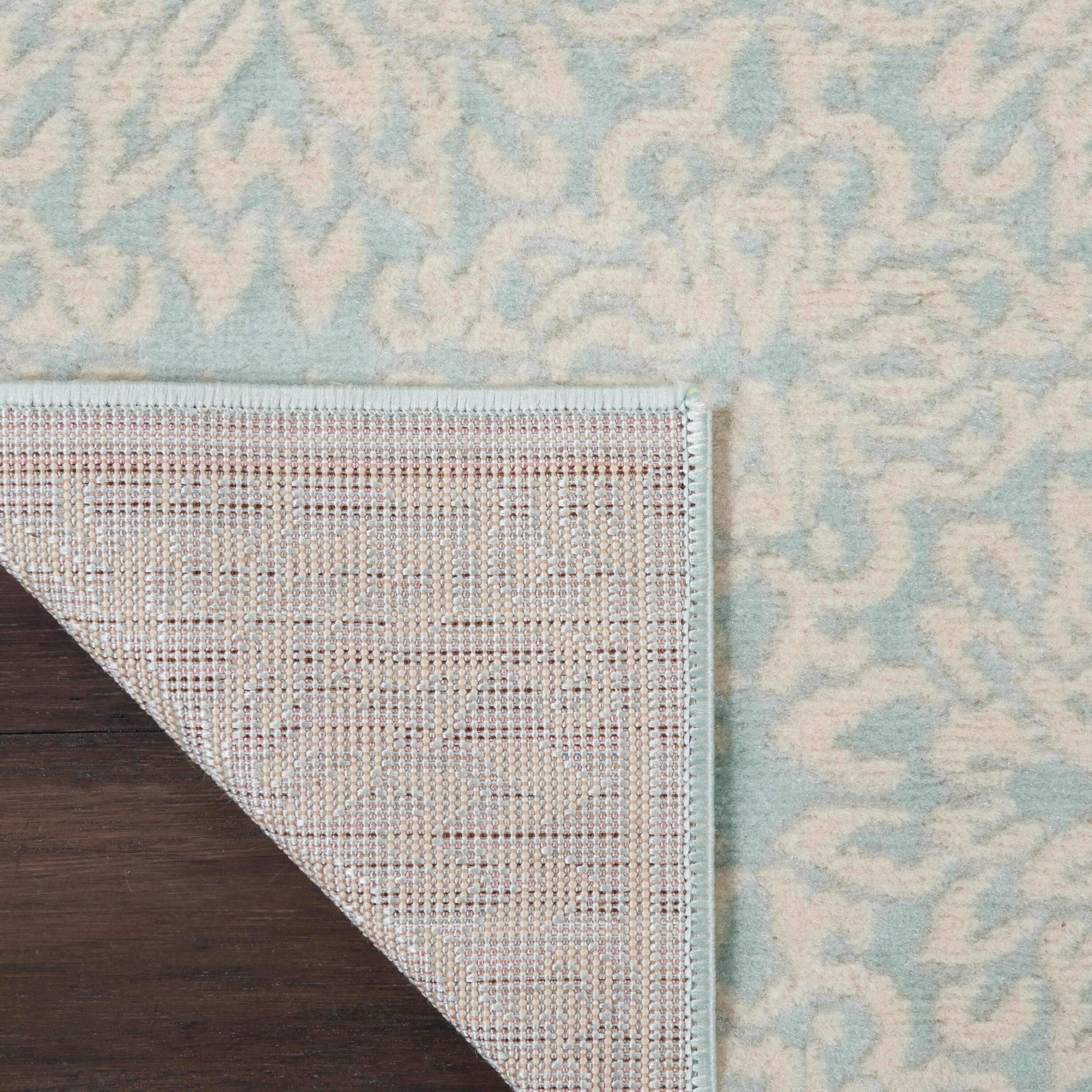 Nourison Home Jubilant 2' x 7'  Floral Runner Rug, Ivory/Green, large