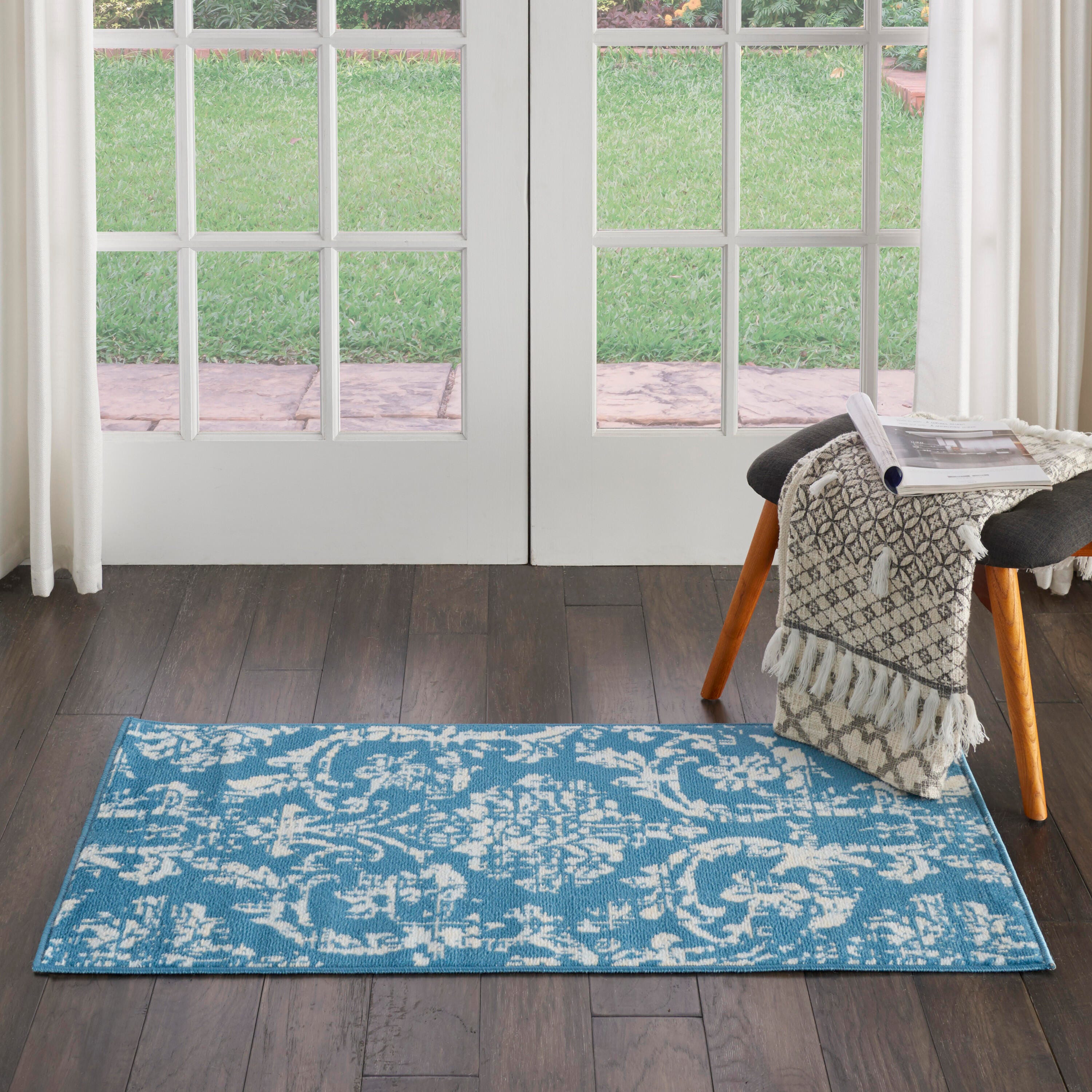 Nourison Home Jubilant 2' x 4' Accent Rug, Blue, rollover