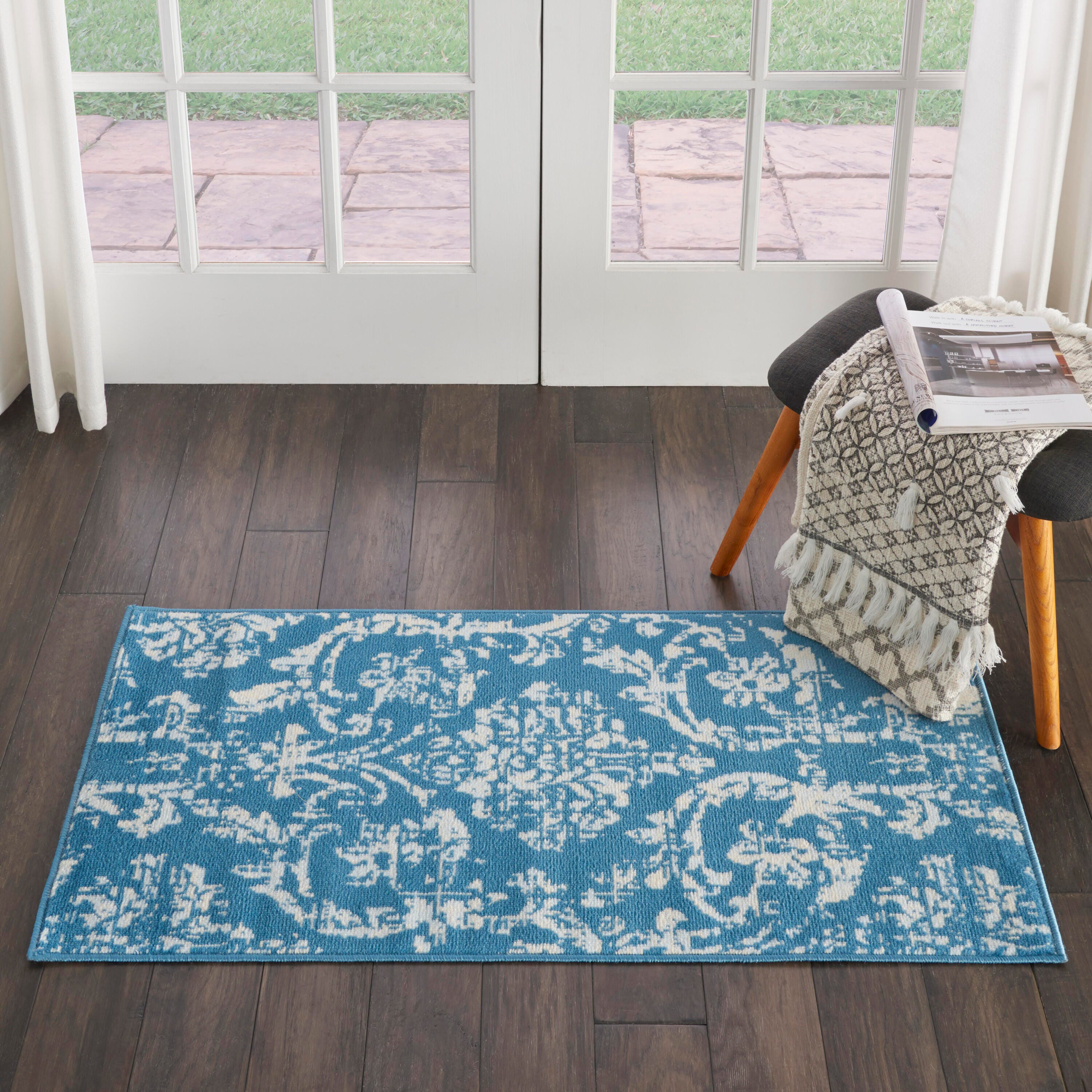 Nourison Home Jubilant 2' x 4' Accent Rug, Blue, large