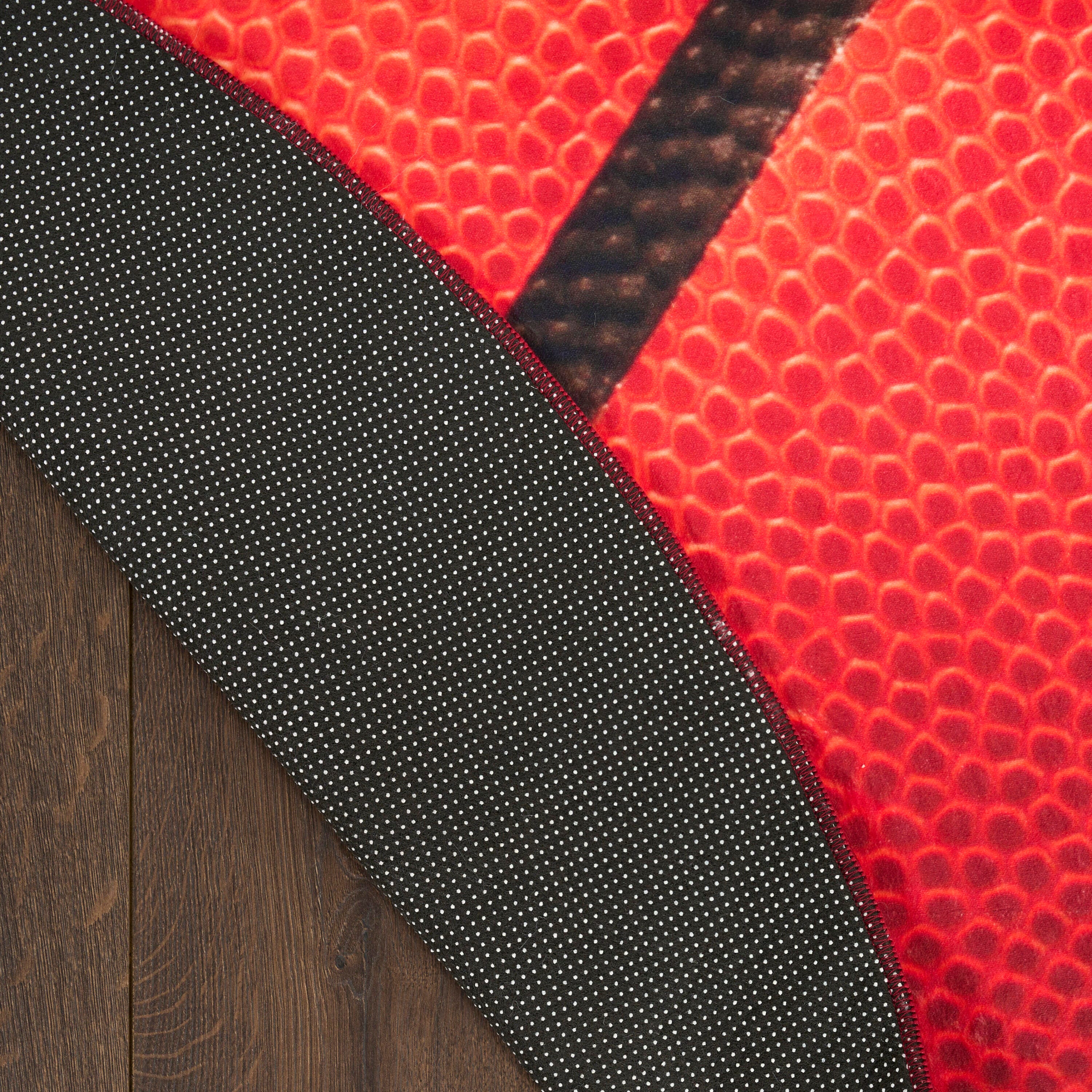 Nourison Home Basketball 5' Round  Area Rug, , large