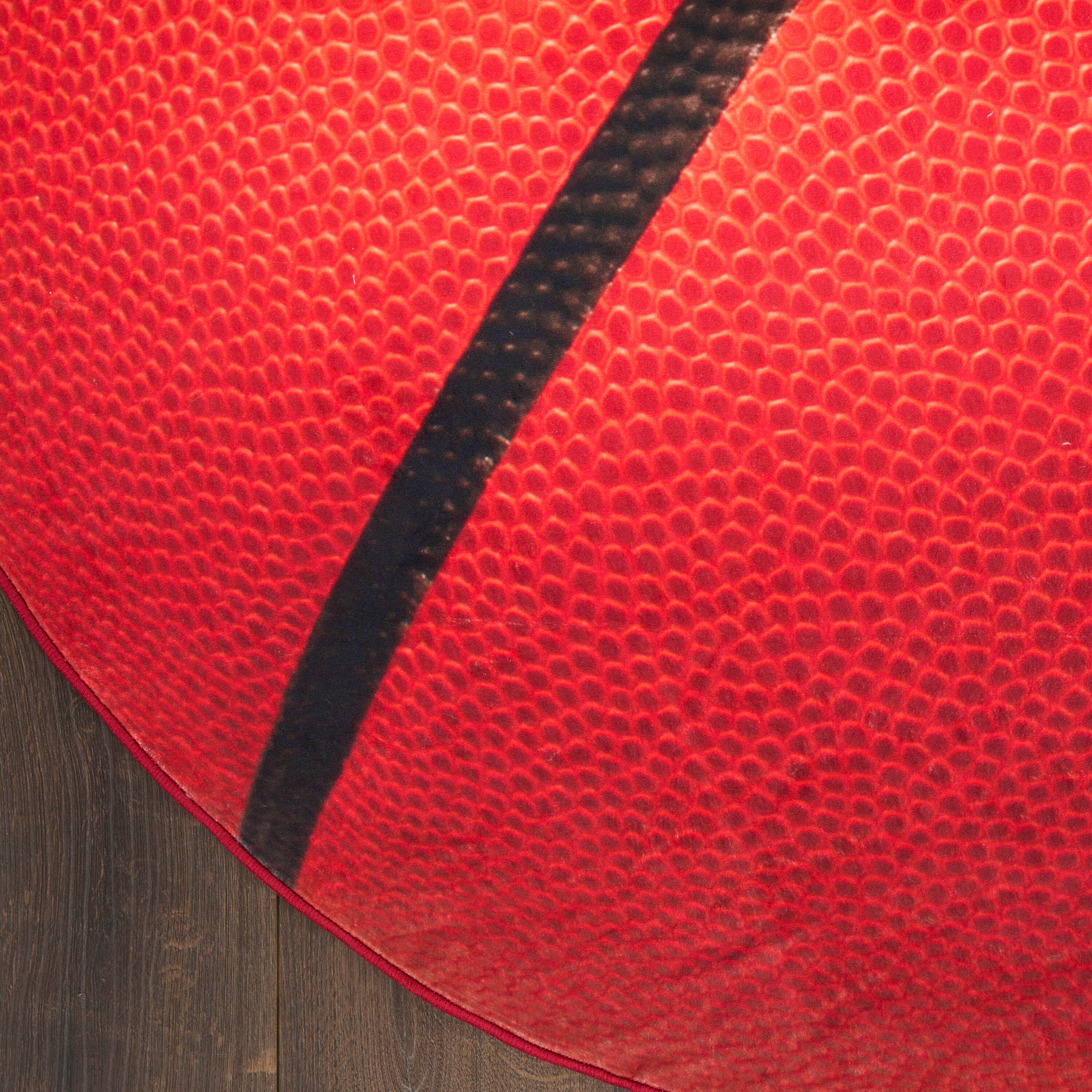Nourison Home Basketball 5' Round  Area Rug, , large