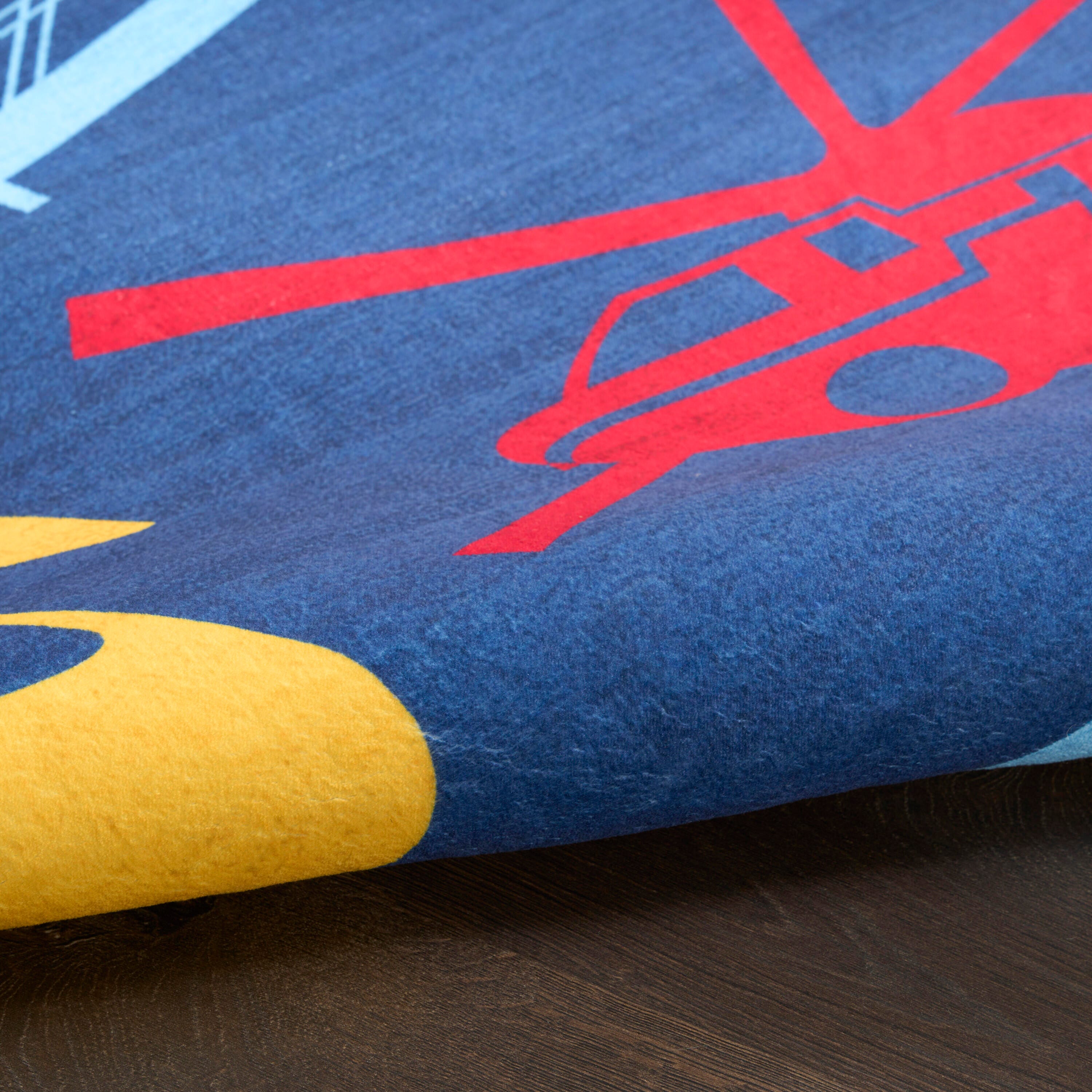 Nourison Home Helicopter 4' x 6'  Area Rug, Navy/Multi, large