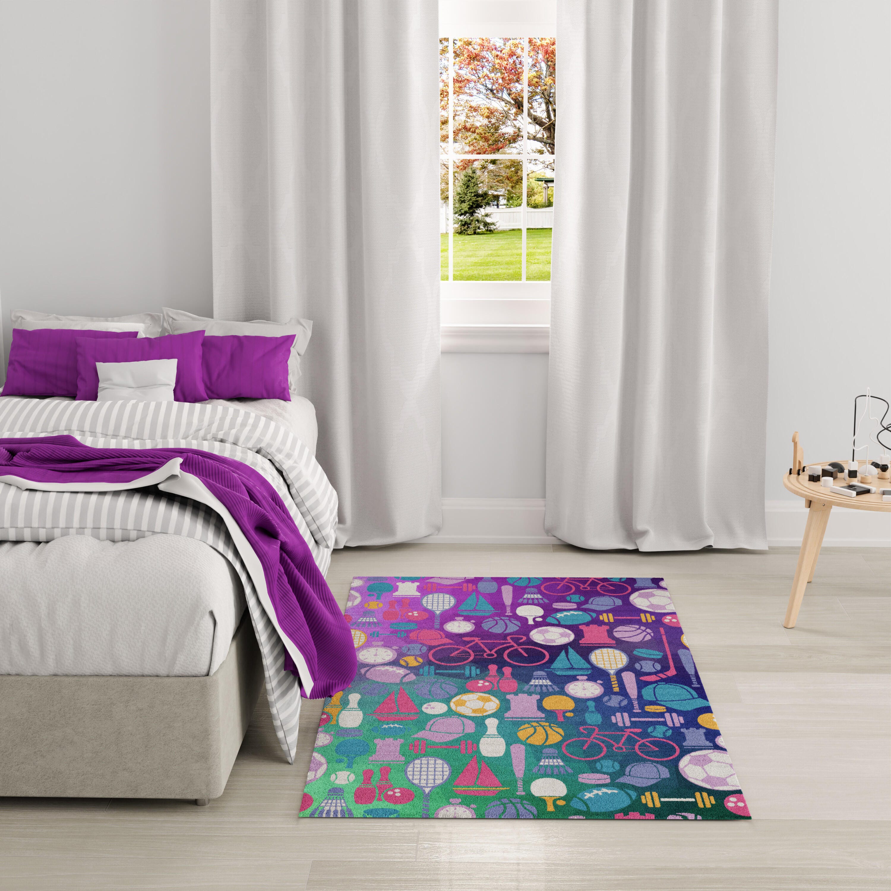 Nourison Home Sport 3' x 5'  Area Rug, Purple, large