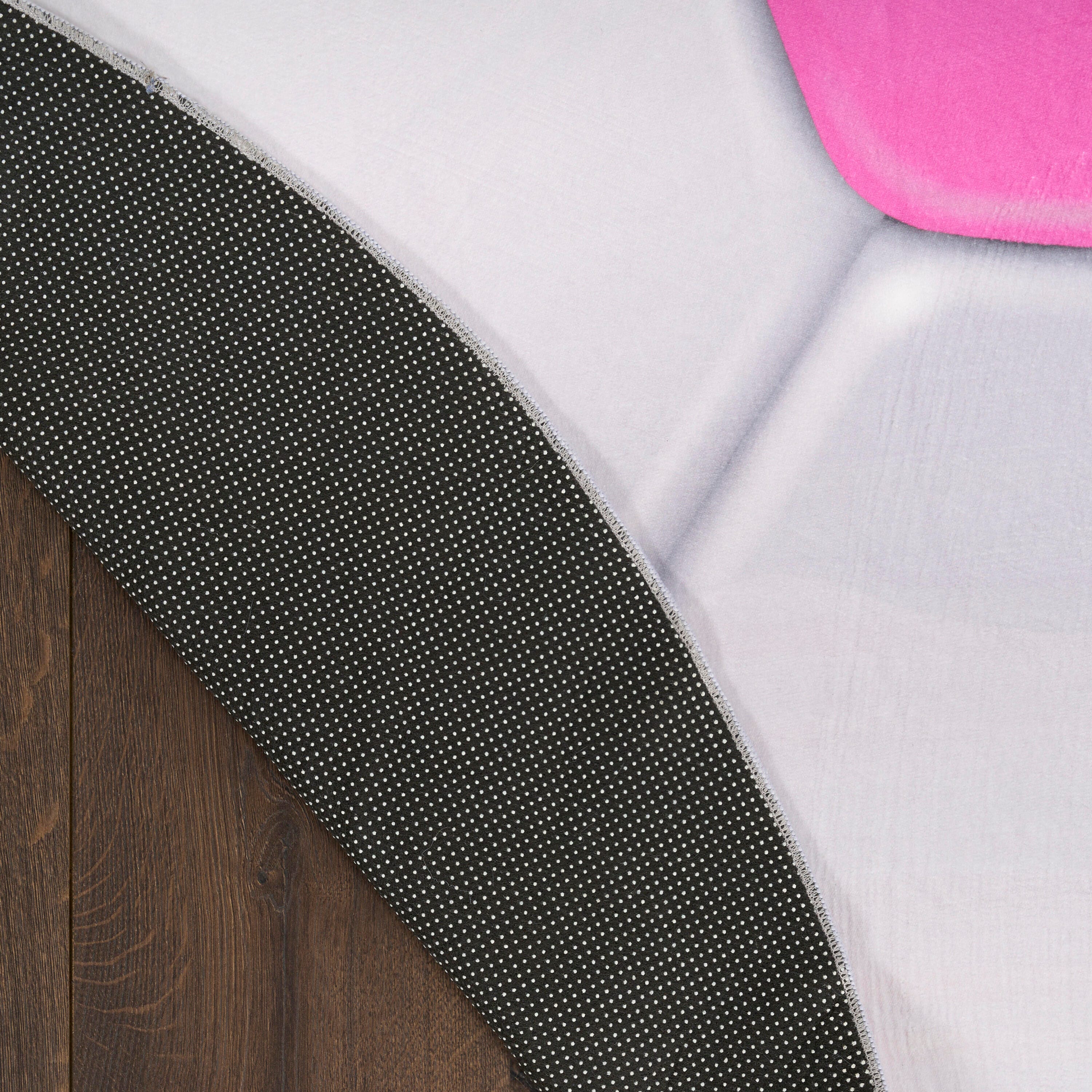 Nourison Home Football 5' Round  Area Rug, Pink, large