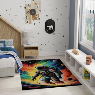 Nourison Home Astronaut 4' x 6' Area Rug, Multi, rollover