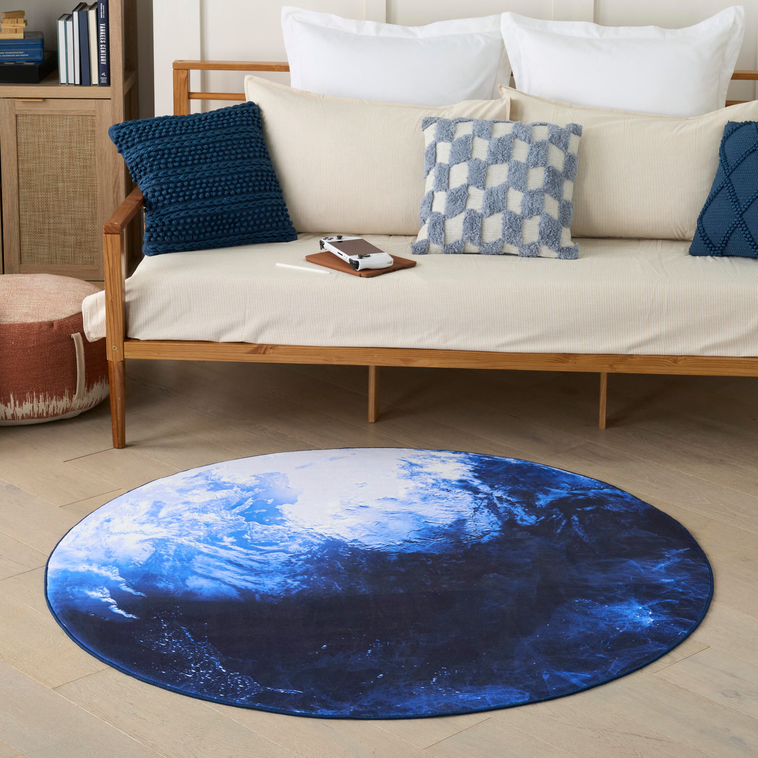 Nourison Home Earth 5' Round  Area Rug, , large