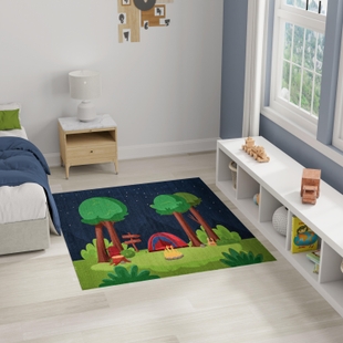 Nourison Home Camping 3' x 5' Area Rug, Navy/Multi, rollover